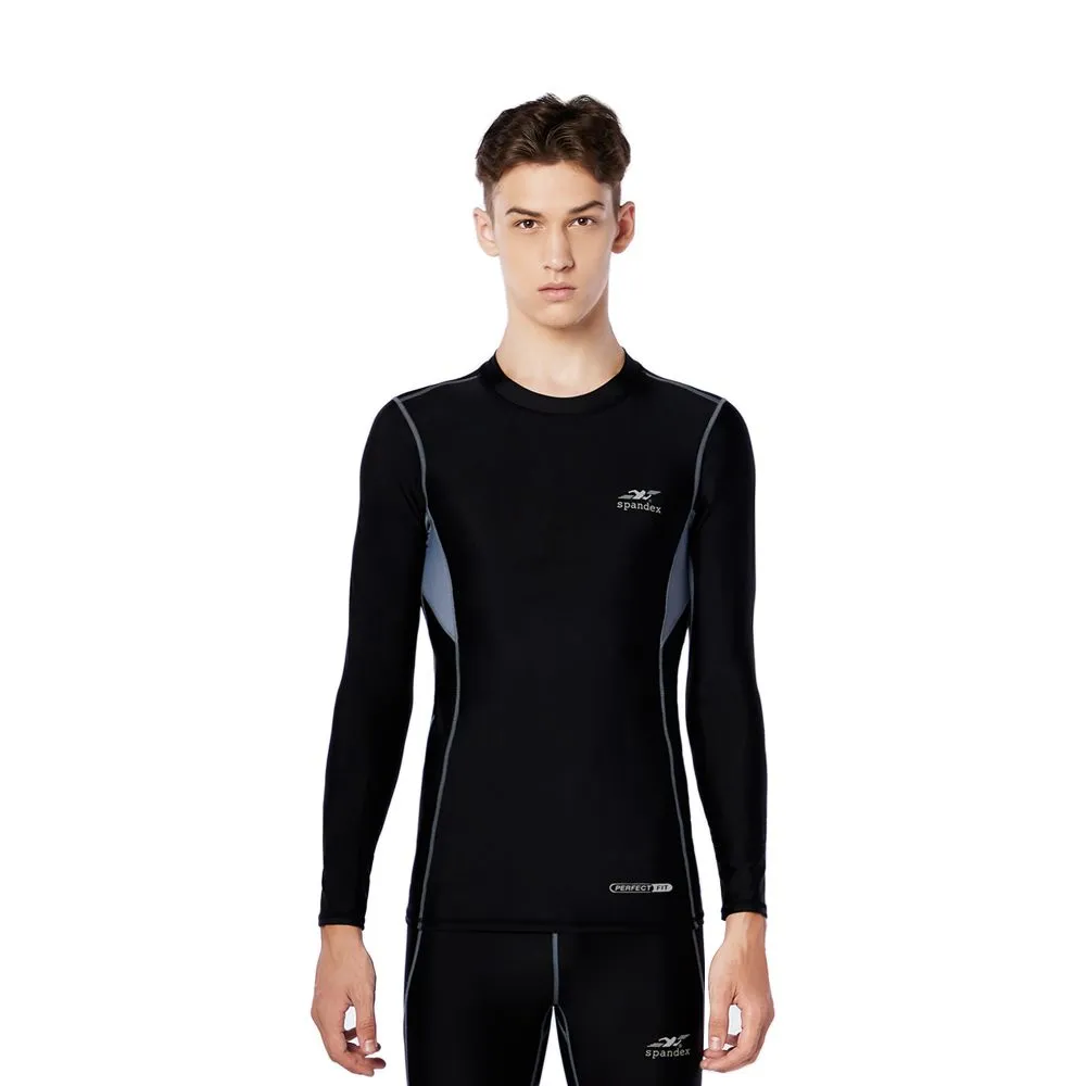 SPANDEX Black/Grey-NS001-Compression top