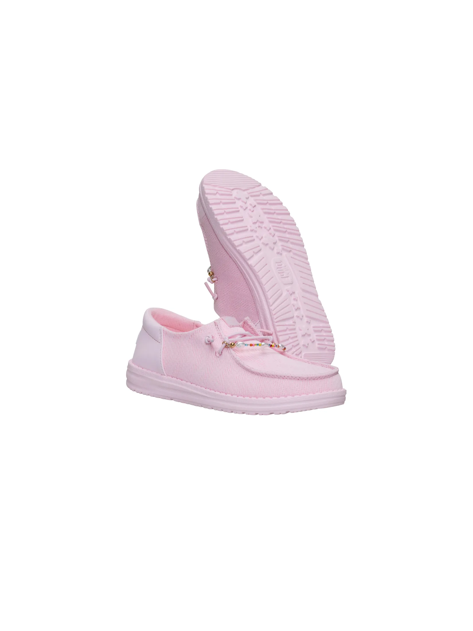 HEYDUDE WENDY FUNK MESH SHOELRY  LIGHT PINK