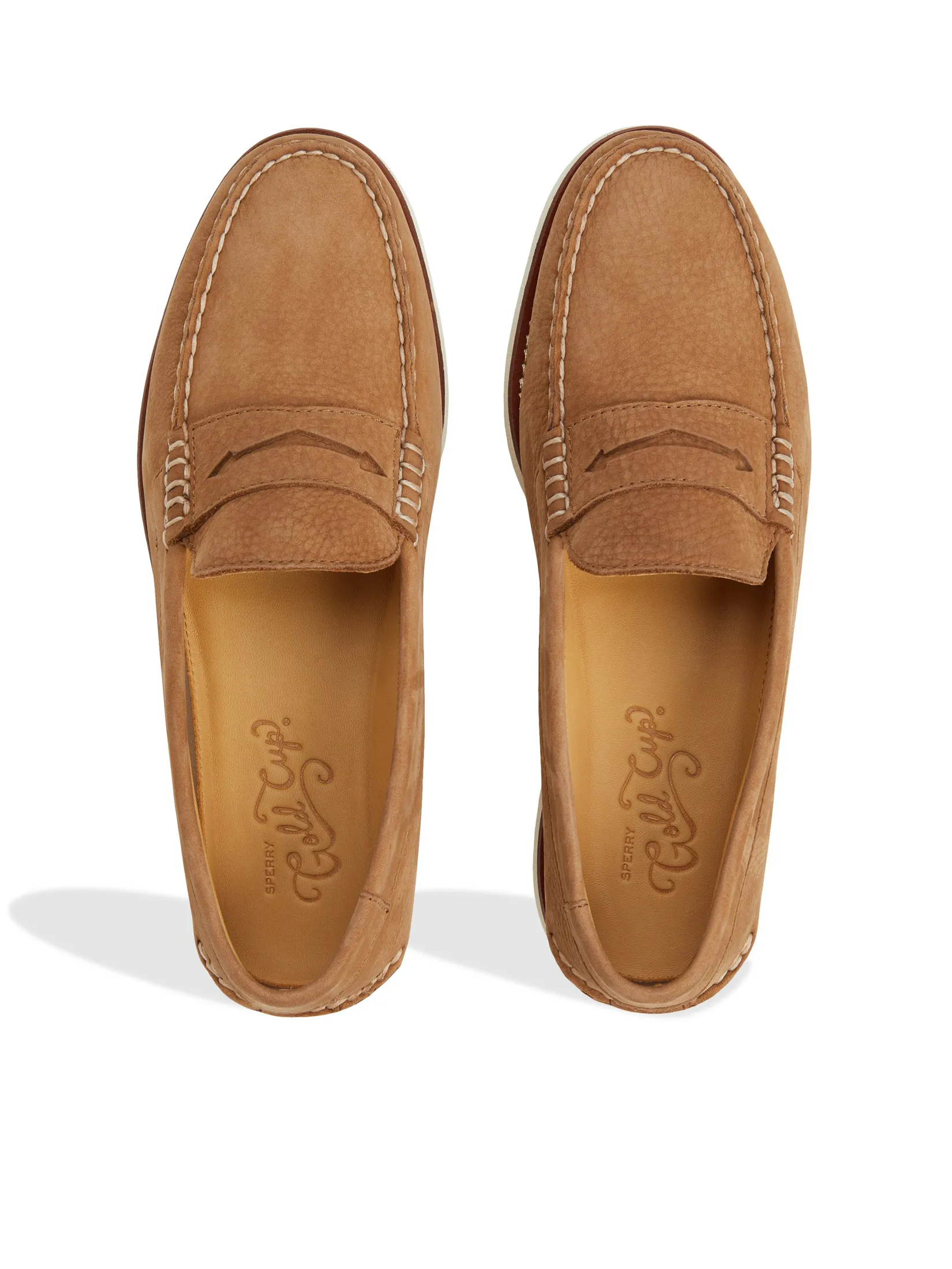 SPERRY MEN LIGHT BROWN GOLD CUP CAMBRIDGE PENNY