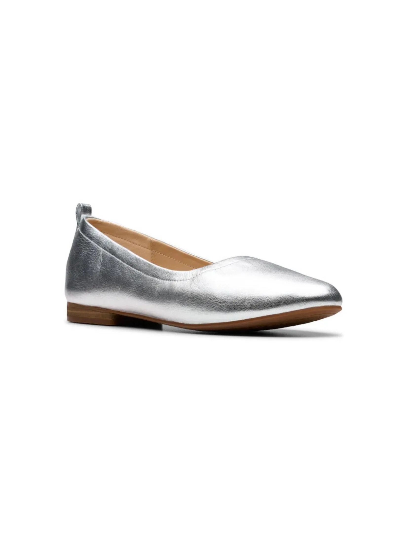 CLARKS FAWNA SOFT Silver Metallic Women's Dress Shoes