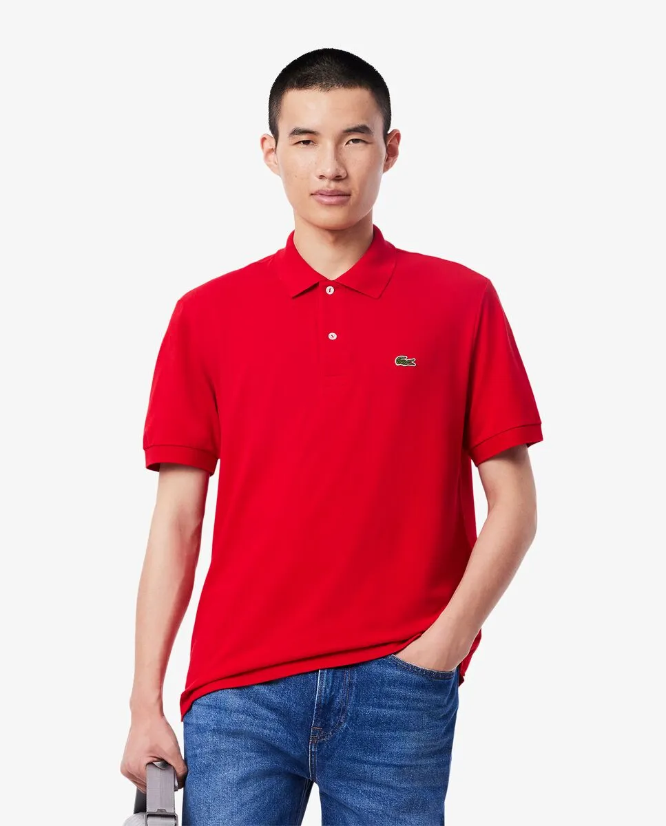 LACOSTE Classic Fit L.12.12 LIGHT Piqu  Polo Shirt Red