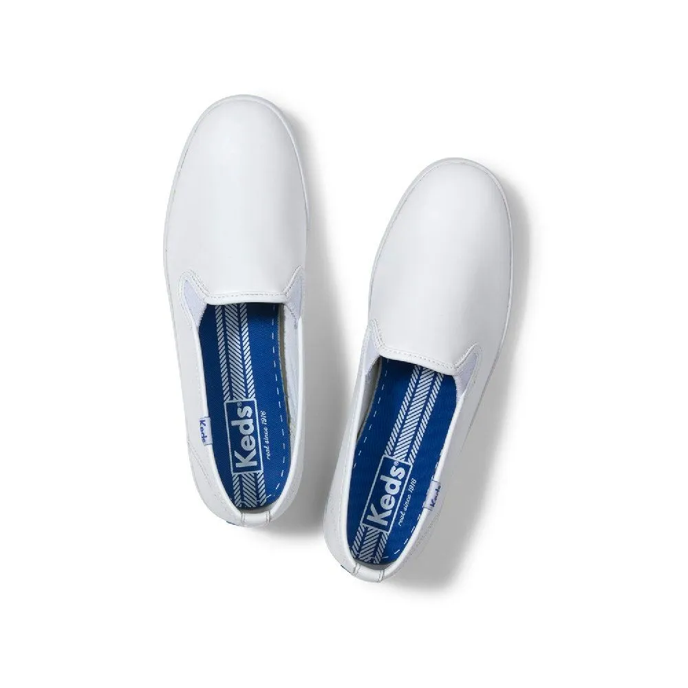 KEDS White Keds Champion Core Slip Leather