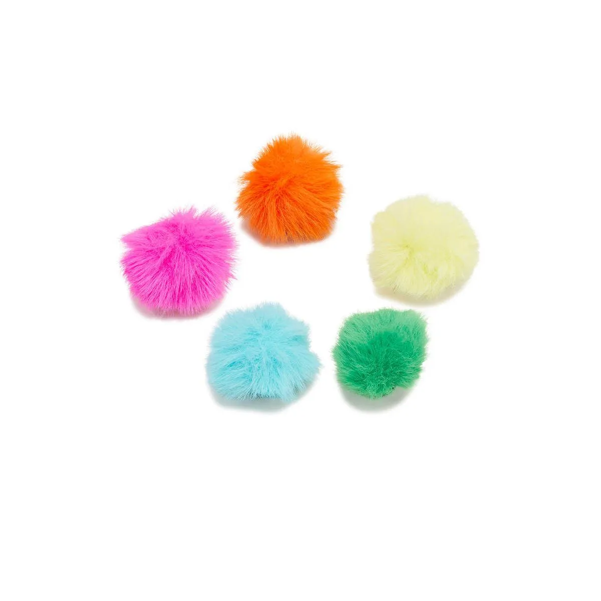 CROCS Jibbitz Shoes Charm 80s Neon Puff Ball 5-Pack Multi Color - CR024AC970DMTH