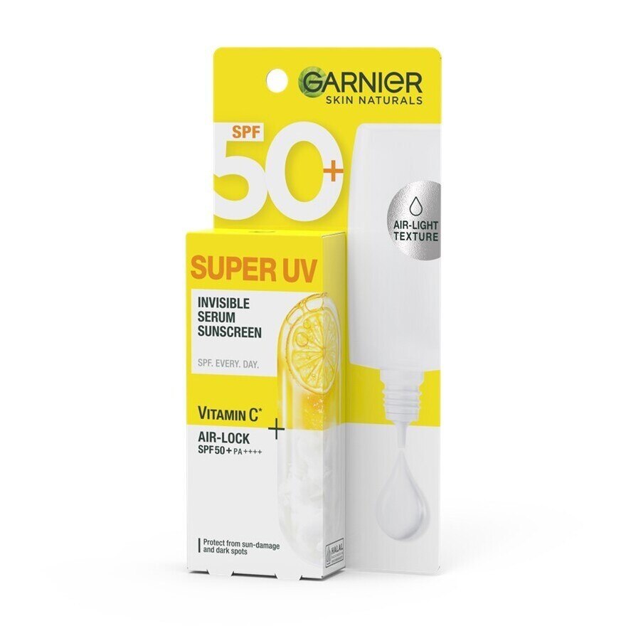 Garnier Skin Naturals Super UV-Invisible Serum Sunscreen SPF50+ PA++++ 30 Ml.
