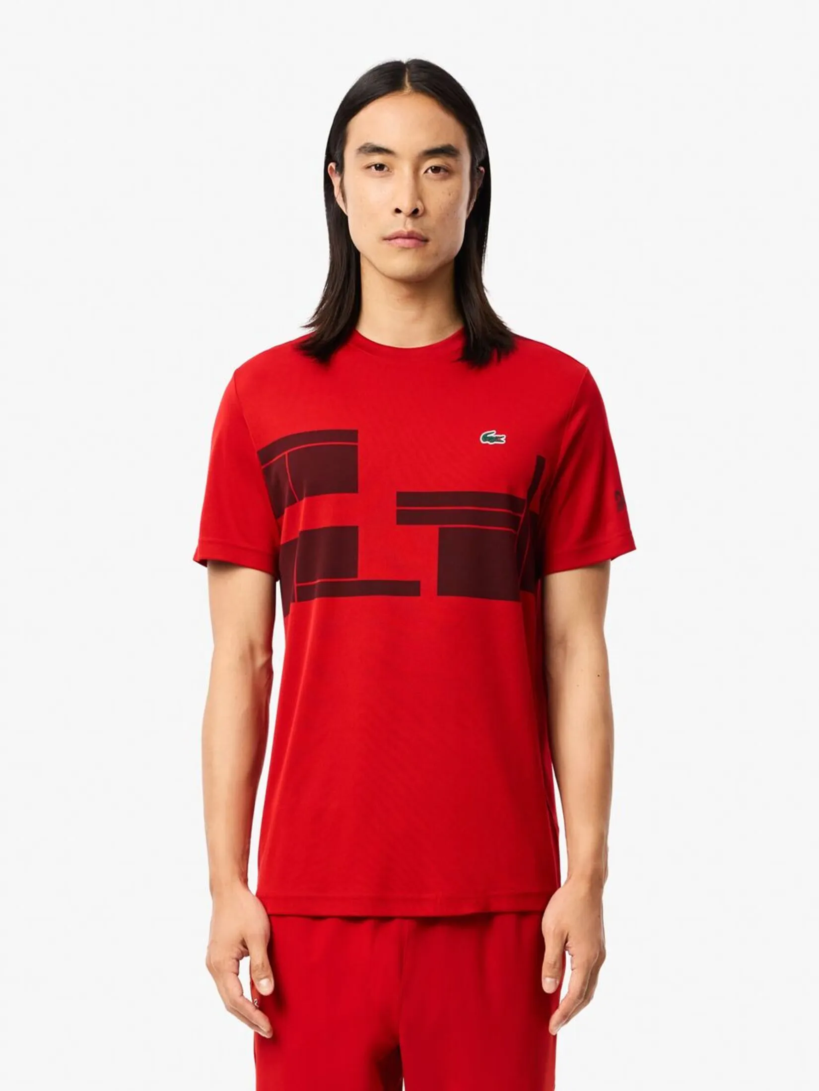 LACOSTE Lacoste Tennis x Novak Djokovic T-shirt Red