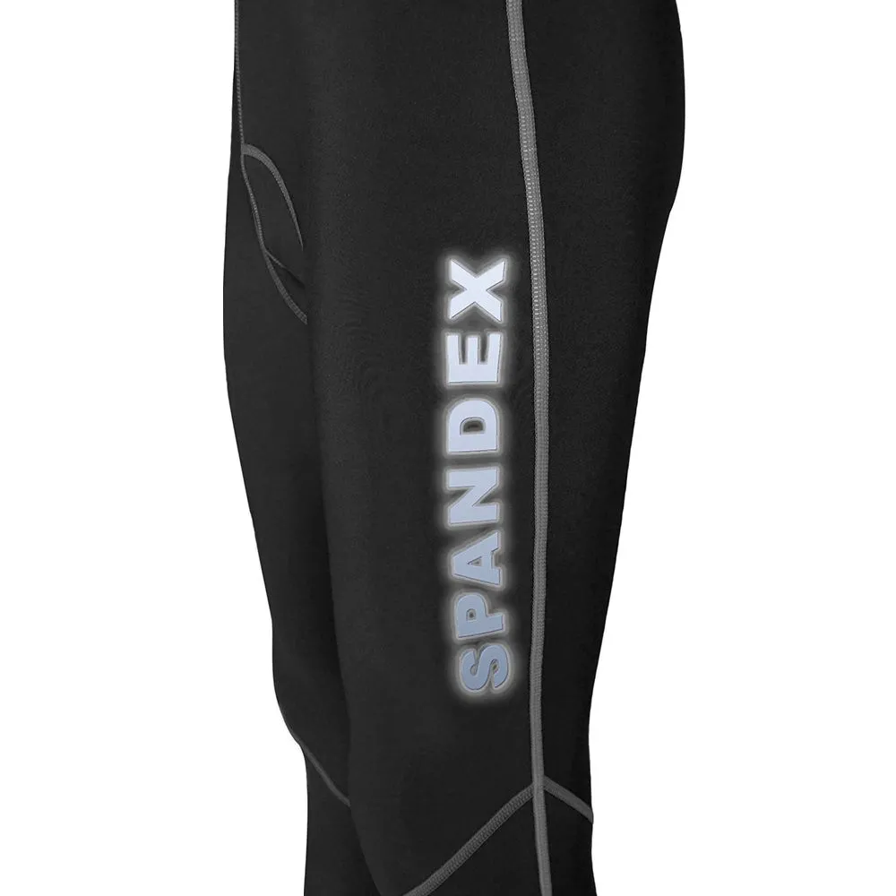 SPANDEX Black/Grey-CPL002-Cycling Long Pant Get Pad