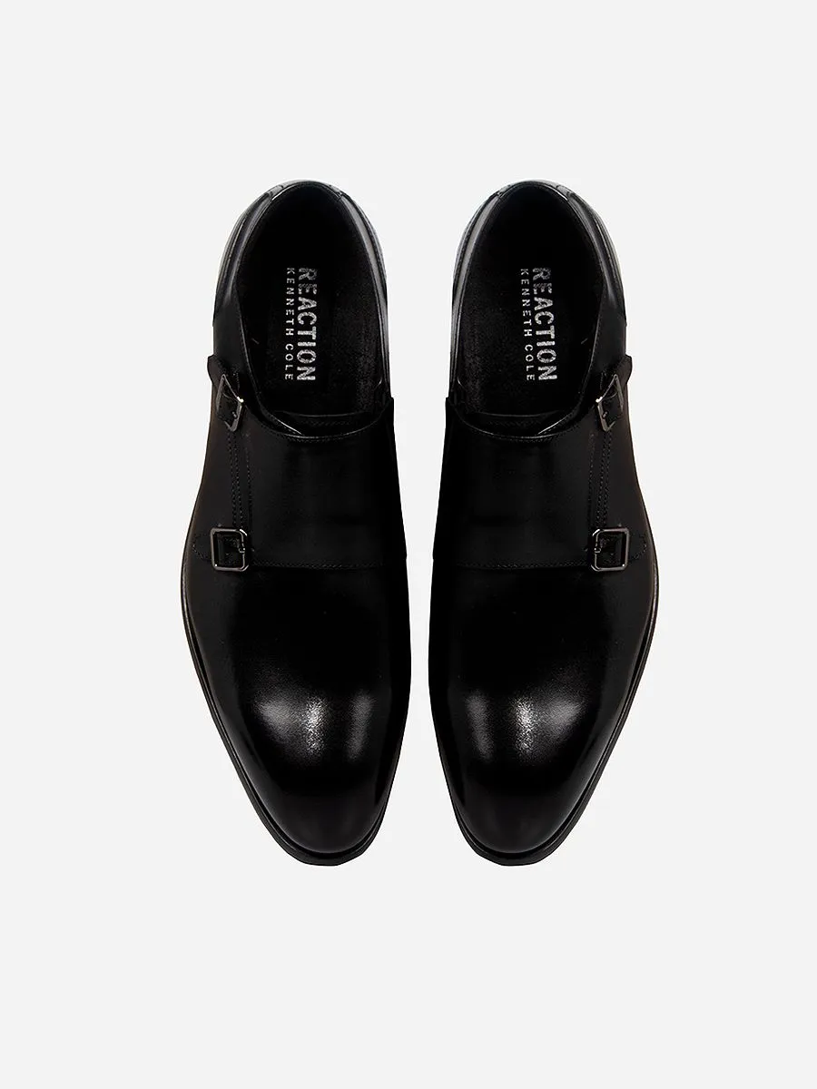 KENNETH COLE MEN'S MONK SHOES JOSEPH / BLACK