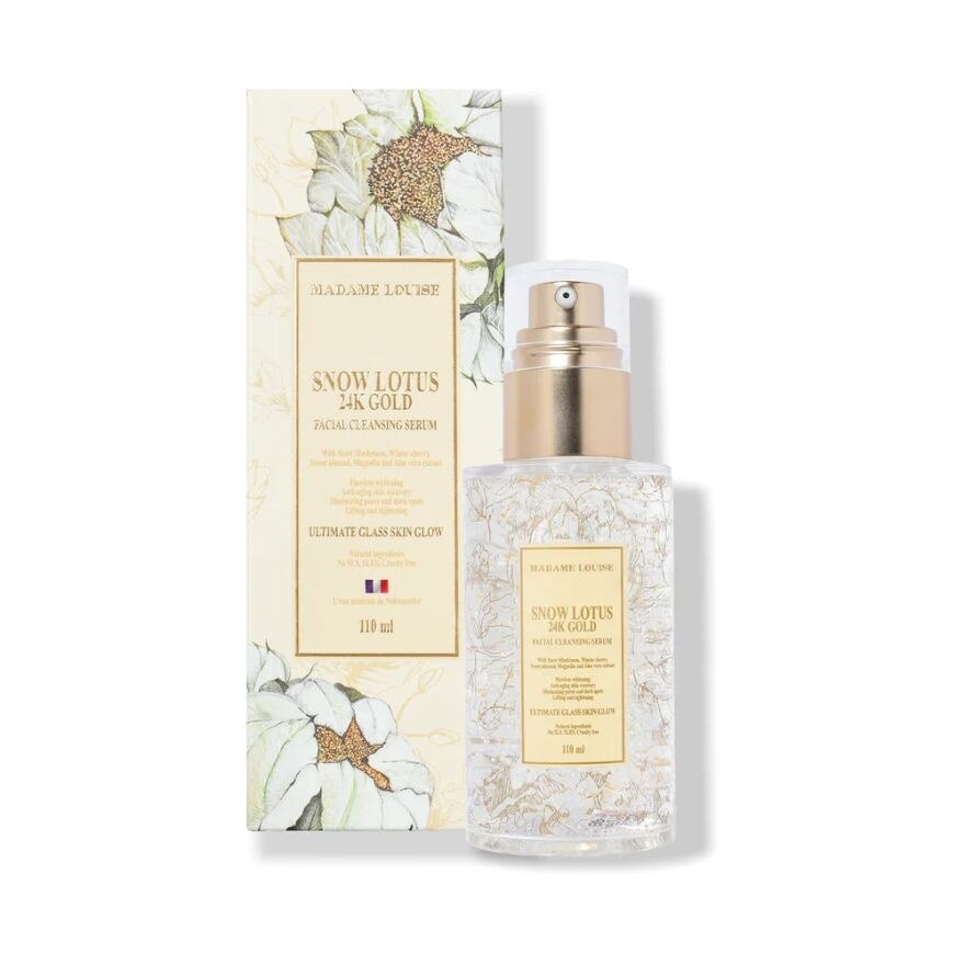 Madame Louise Snow Lotus 24K Gold Facial Cleansing Serum 110 ml.