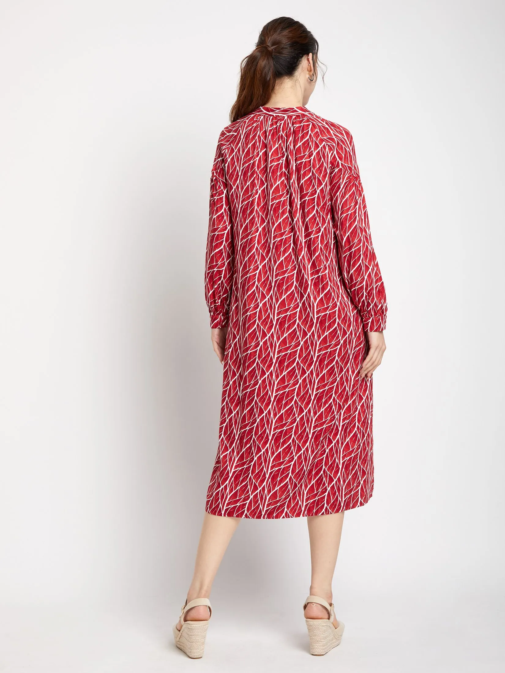 EASY PIECES Women Dress Long Sleeves Print