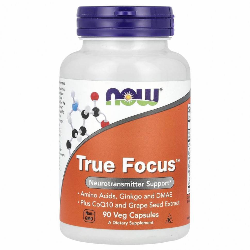 NOW Foods, True Focus, 90 растительных капсул