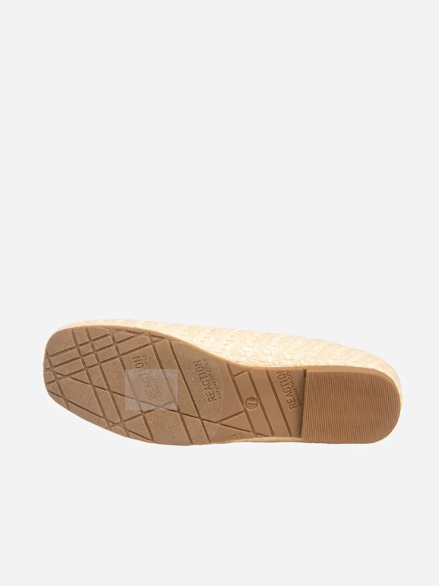 KENNETH COLE WOMEN'S FLAT SHOES ELSTREE / NATURAL RAFFIA