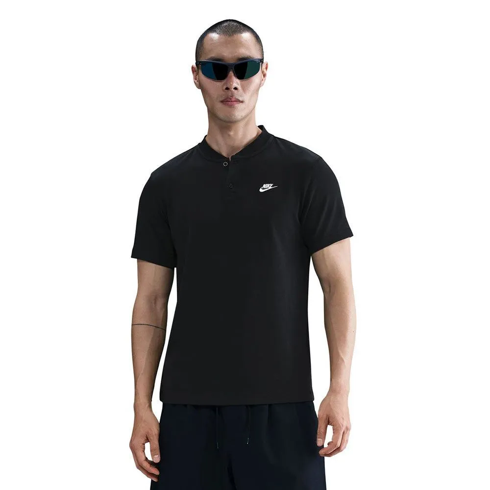 NIKE Men T-Shirt Club Henry Black - NI083AP244EMTH