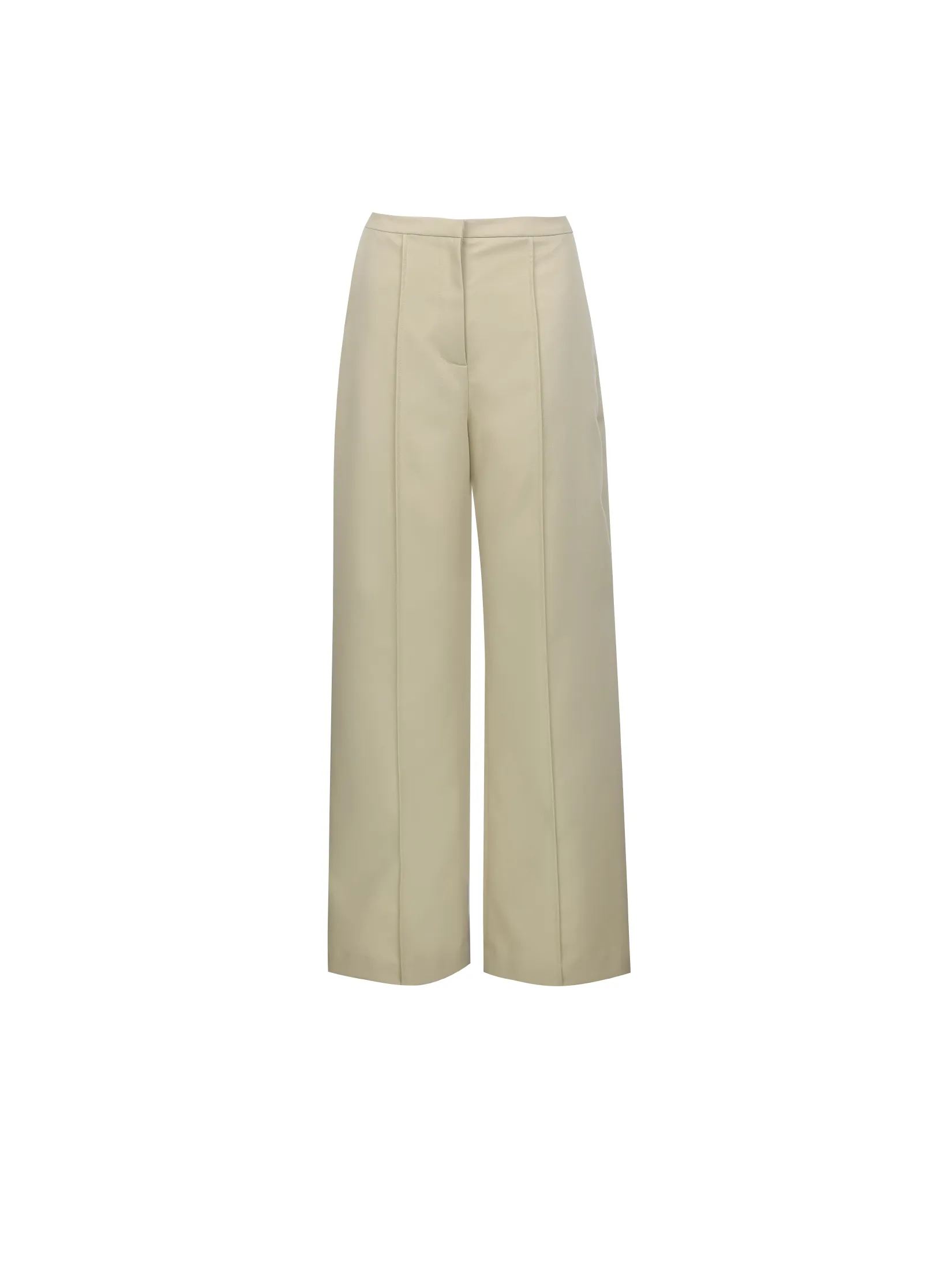 SHAKA Woman Pants Front Seam Tailored Beige