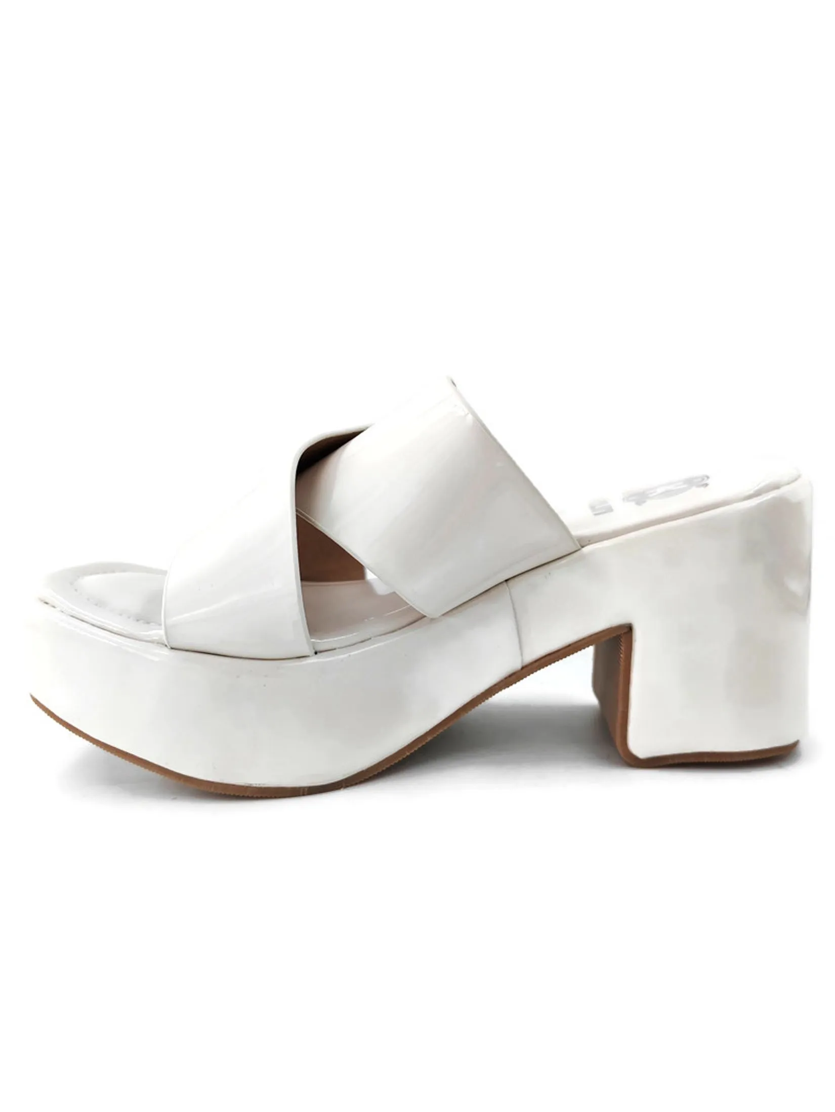 KLIN Woman Blocked Heel Sandals Style Coconut