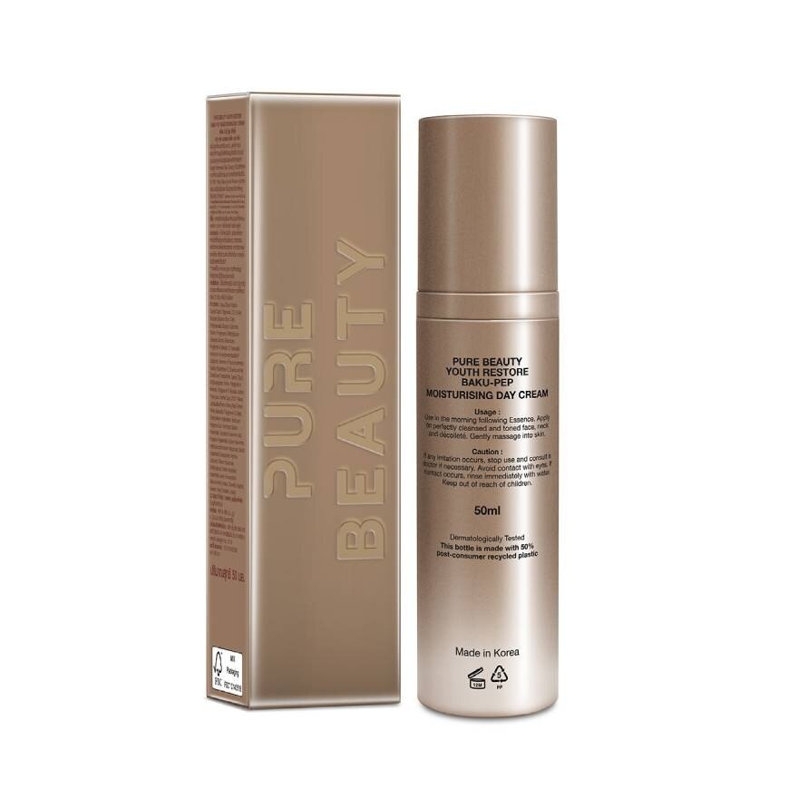 Pure Beauty Youth Restore Baku-Pep Moisturising Day Cream 50 ml.