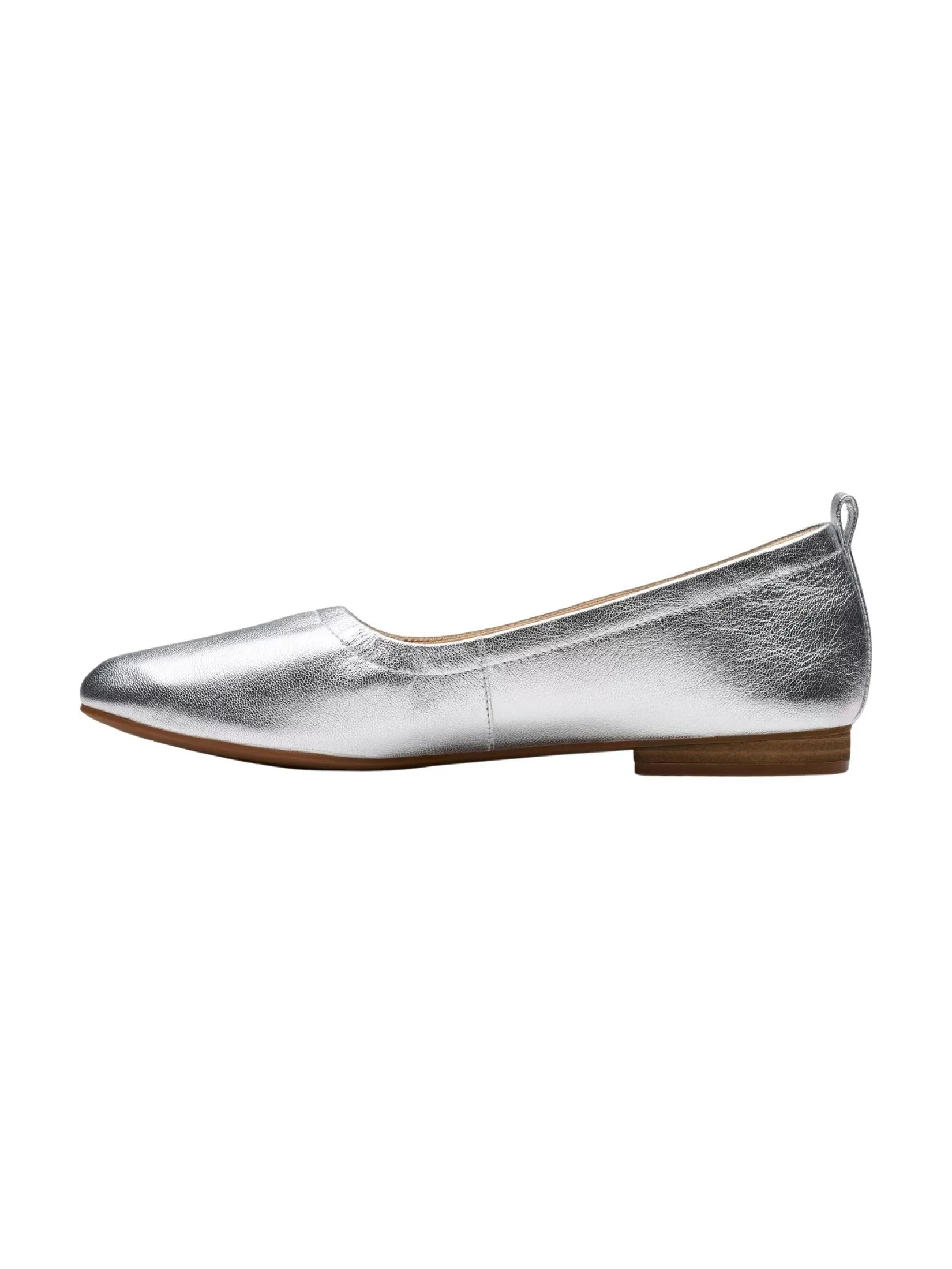 CLARKS FAWNA SOFT Silver Metallic Women's Dress Shoes