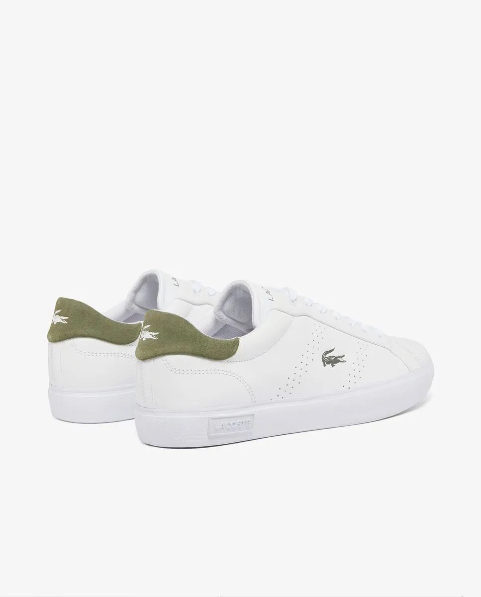 LACOSTE Men’s Powercourt 2.0 Leather Sneakers White