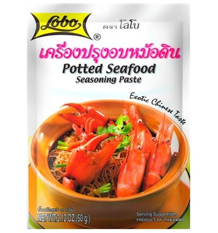 Специи - паста для морепродуктов в горшочке по-тайски Lobo 60 гр