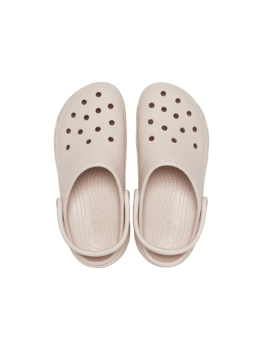 CROCS WOMEN'S CASUAL SHOES CLASSIC PLATFORM CLOG QUARTZ