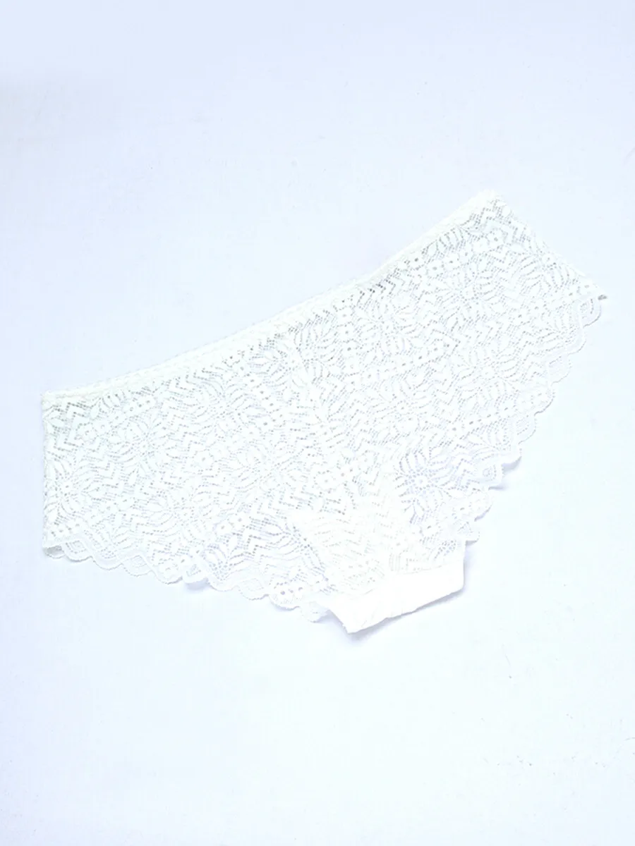 SABINA Mad Moiselle Basic Lace Winter 23 Boyleg Panty - White