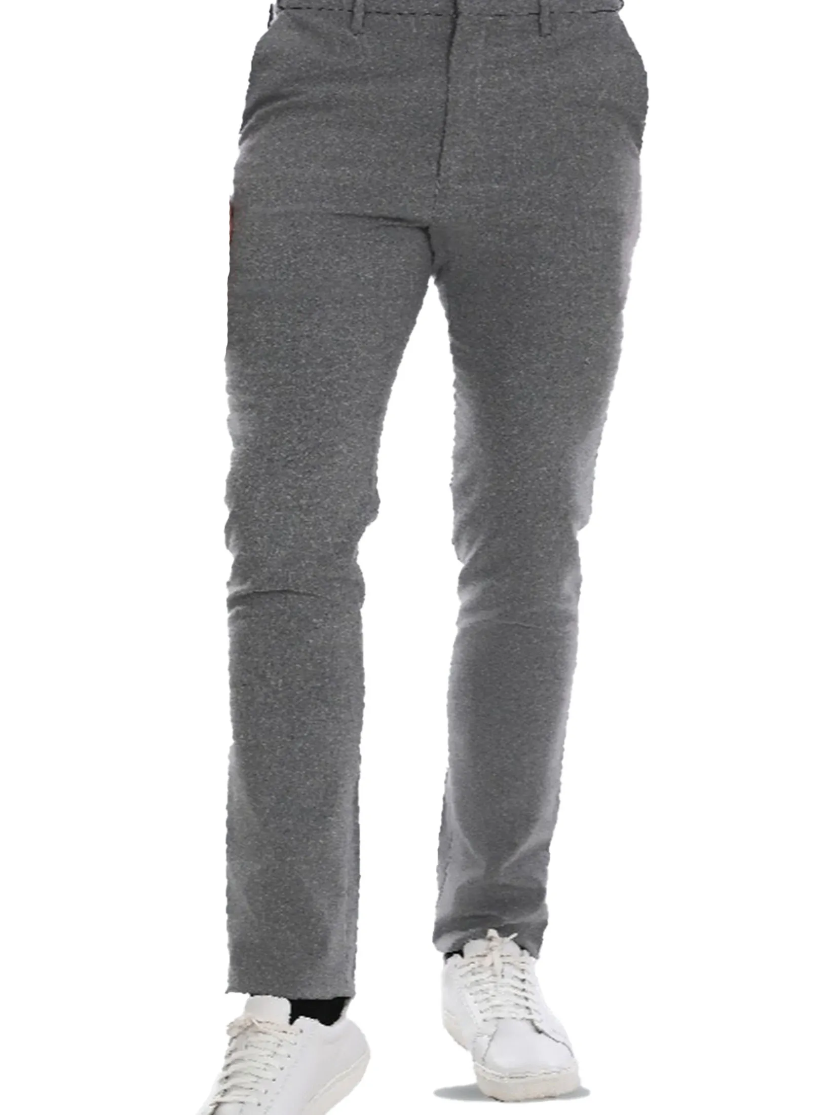 ARROW Men s Pants Herringbone Slim Fit Adjustable Waist MEBS706-GY Gray