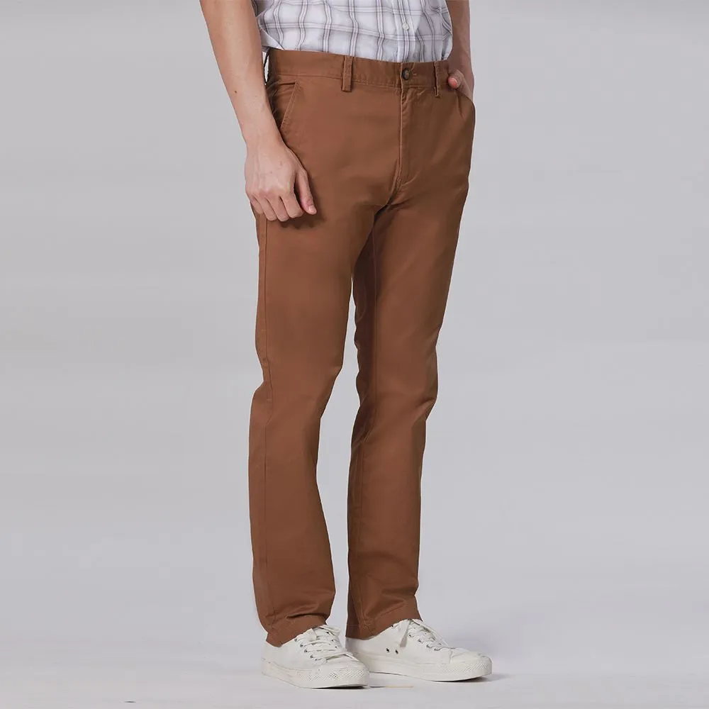 JOHN HENRY Men's Pants (Slim Fit) ESSENTIALS Brown