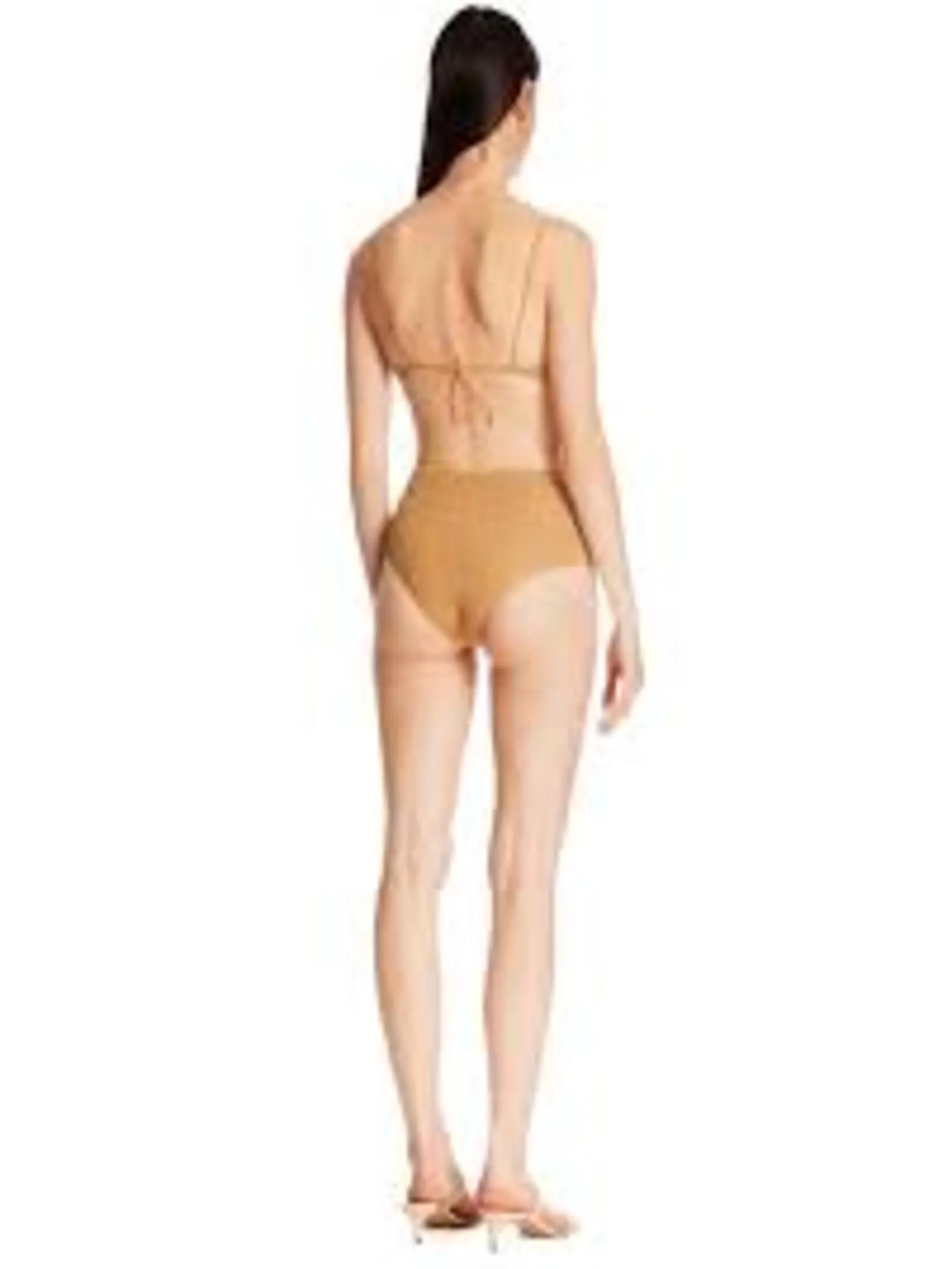 OSEREE LUMIERE BRA HIGH WAISTED IN GOLD