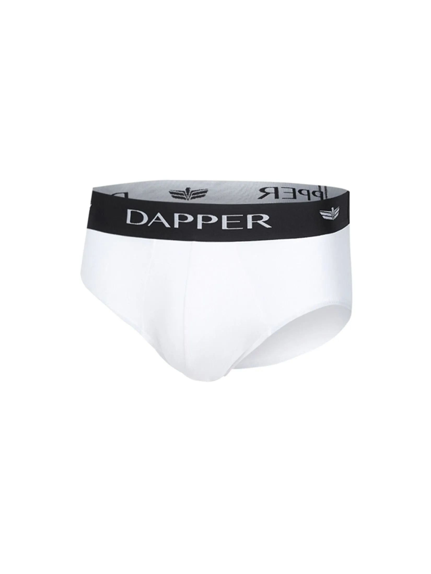 DAPPER DAPPER Iconic Pima Cotton Briefs White (Pack 2 Pcs.)