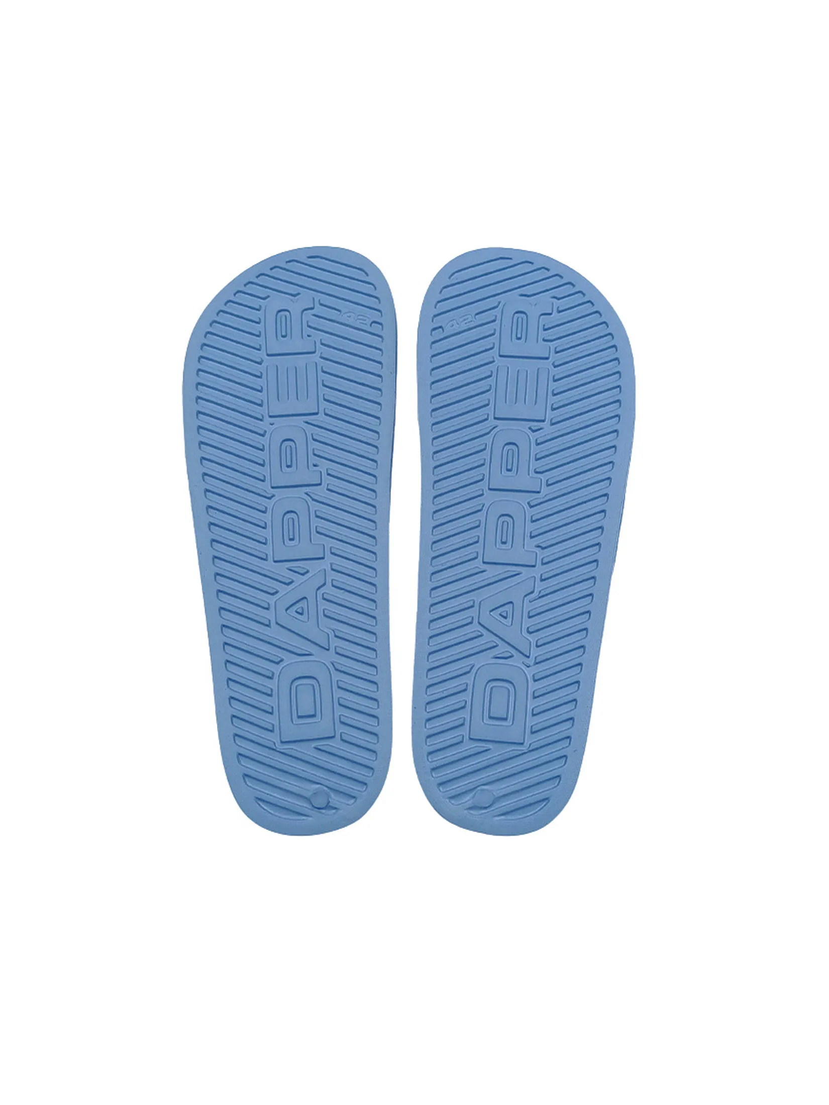 DAPPER DAPPER DP Icon Transparent Pool Slide Sandals Blue