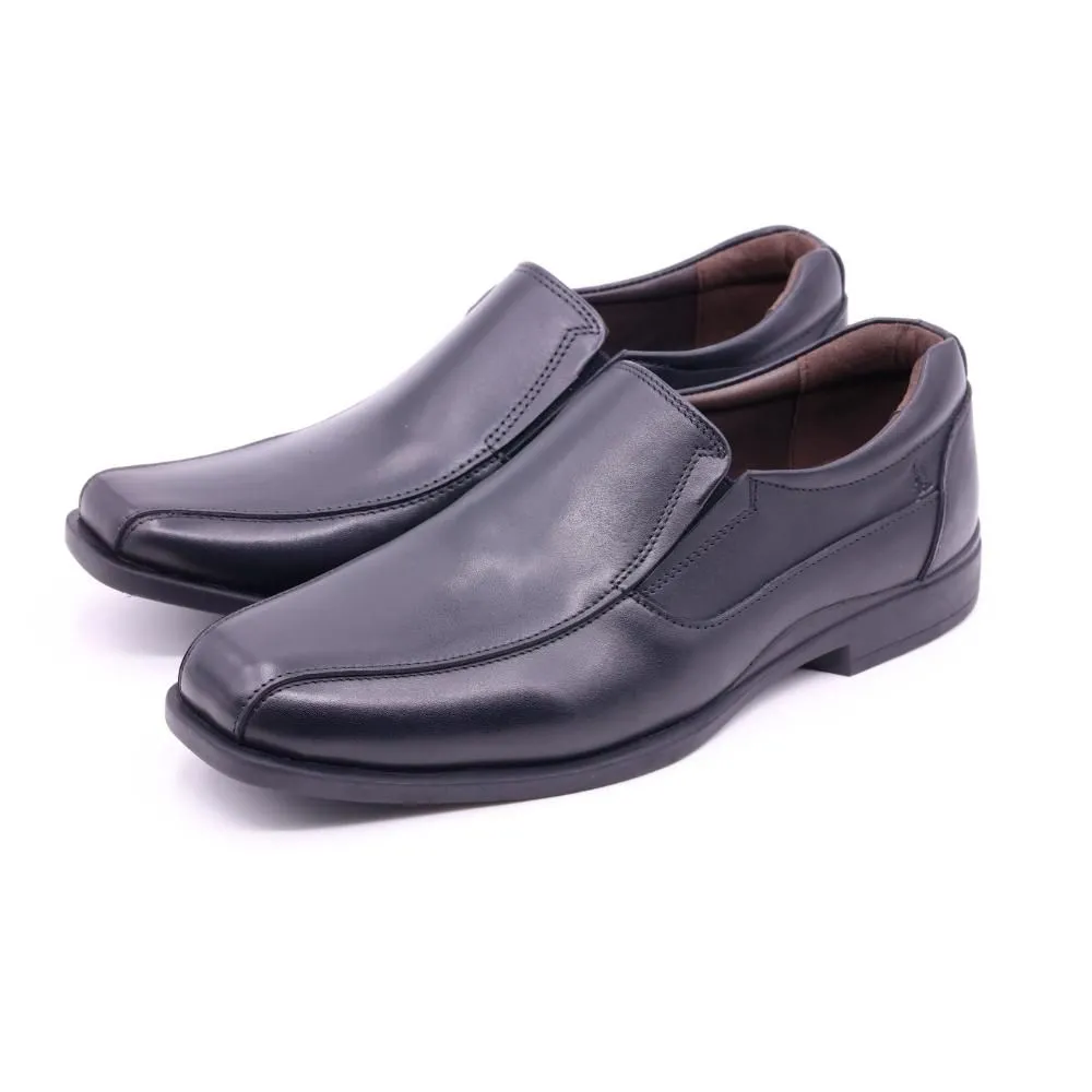 HUSH PUPPIES Men's Shoes Model Christopher HP 8HDFB8461 - BLACK Dress Shoes Slip-ons