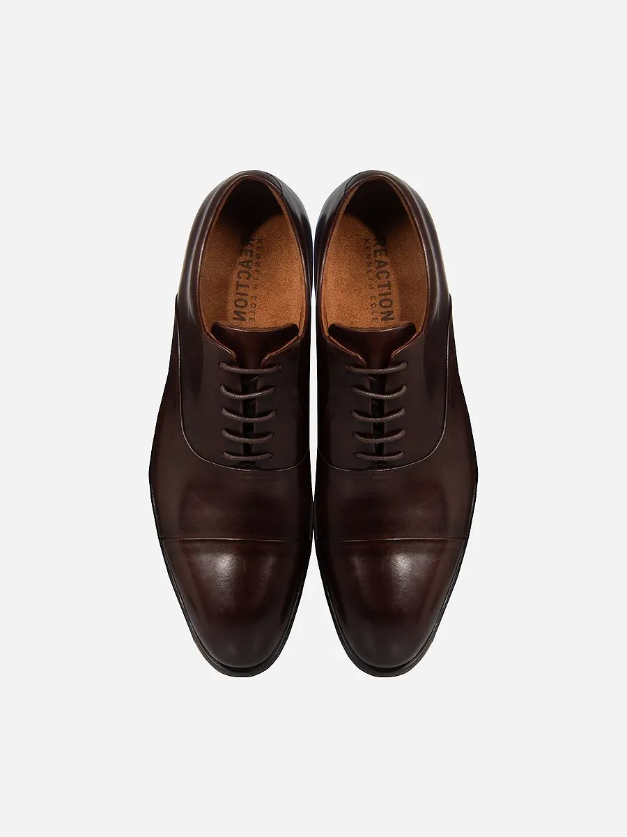 KENNETH COLE MEN'S OXFORD SHOES ETHAN / DARK BROWN