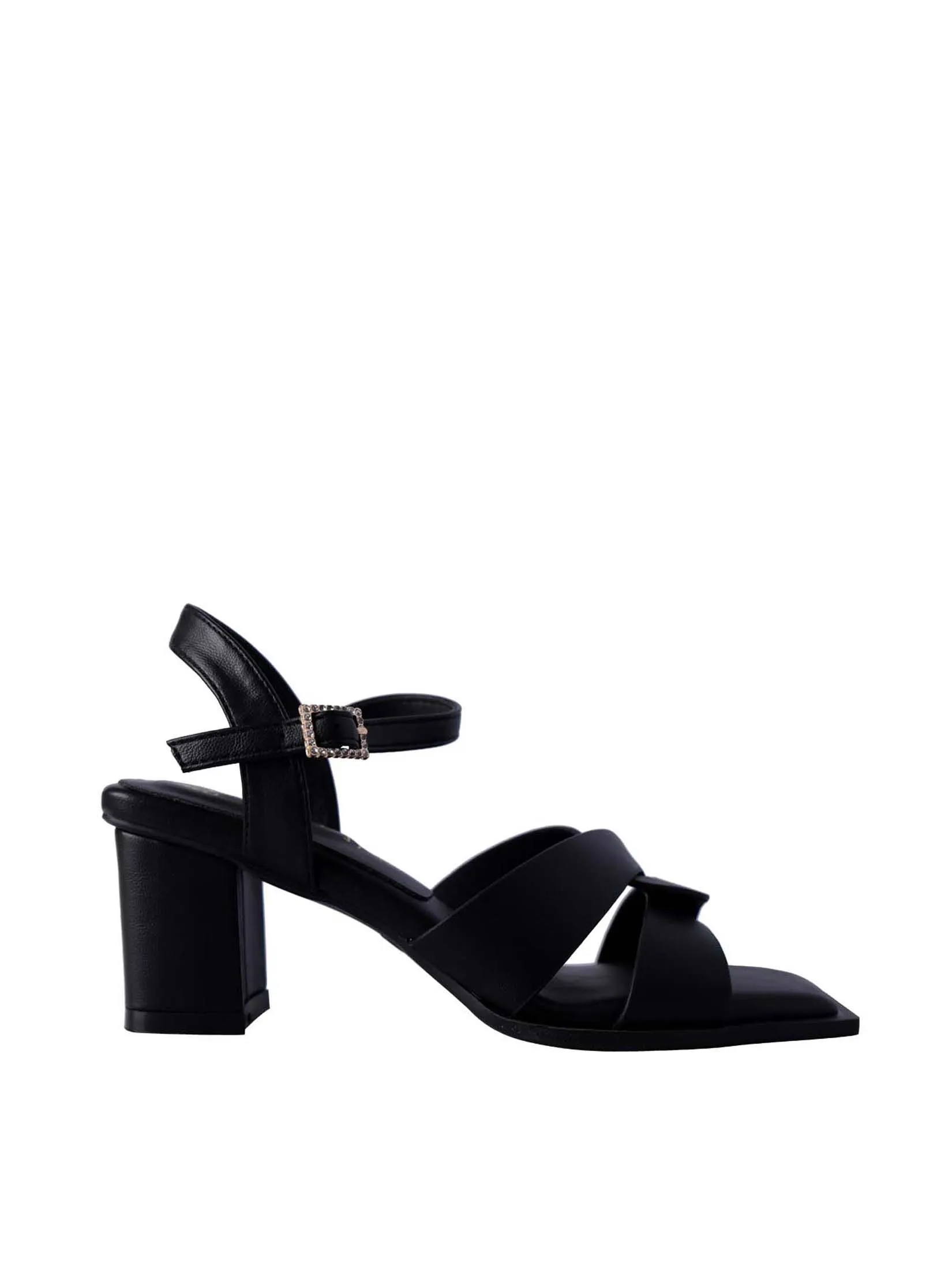 VILLAINS SF SCABIOSA Women's Comfort Heeled Sandals BLACK Size - 39 EU