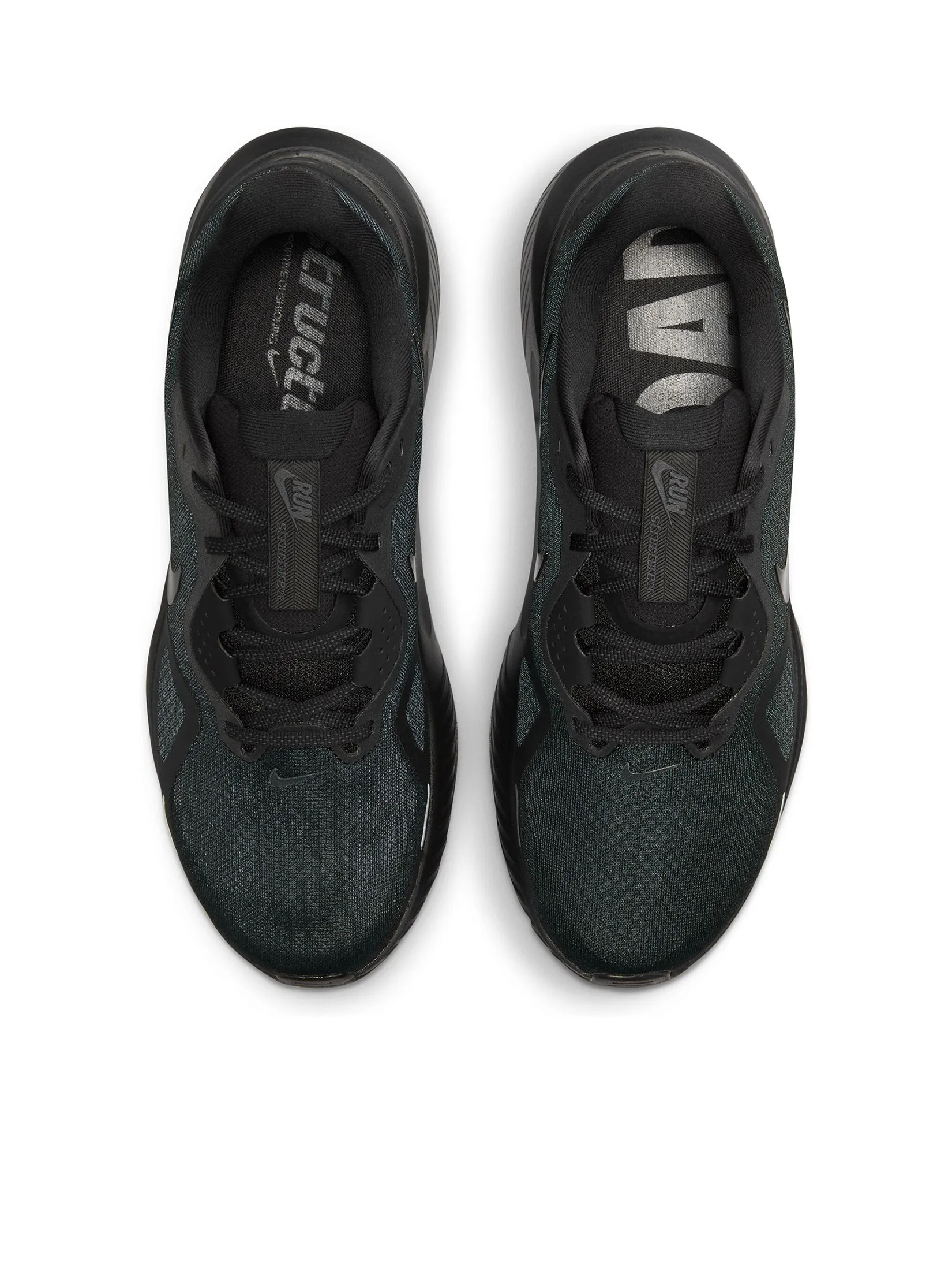 NIKE Men Running Shoes Structure 26 HJ1102-001 Black/Black-Iron Grey