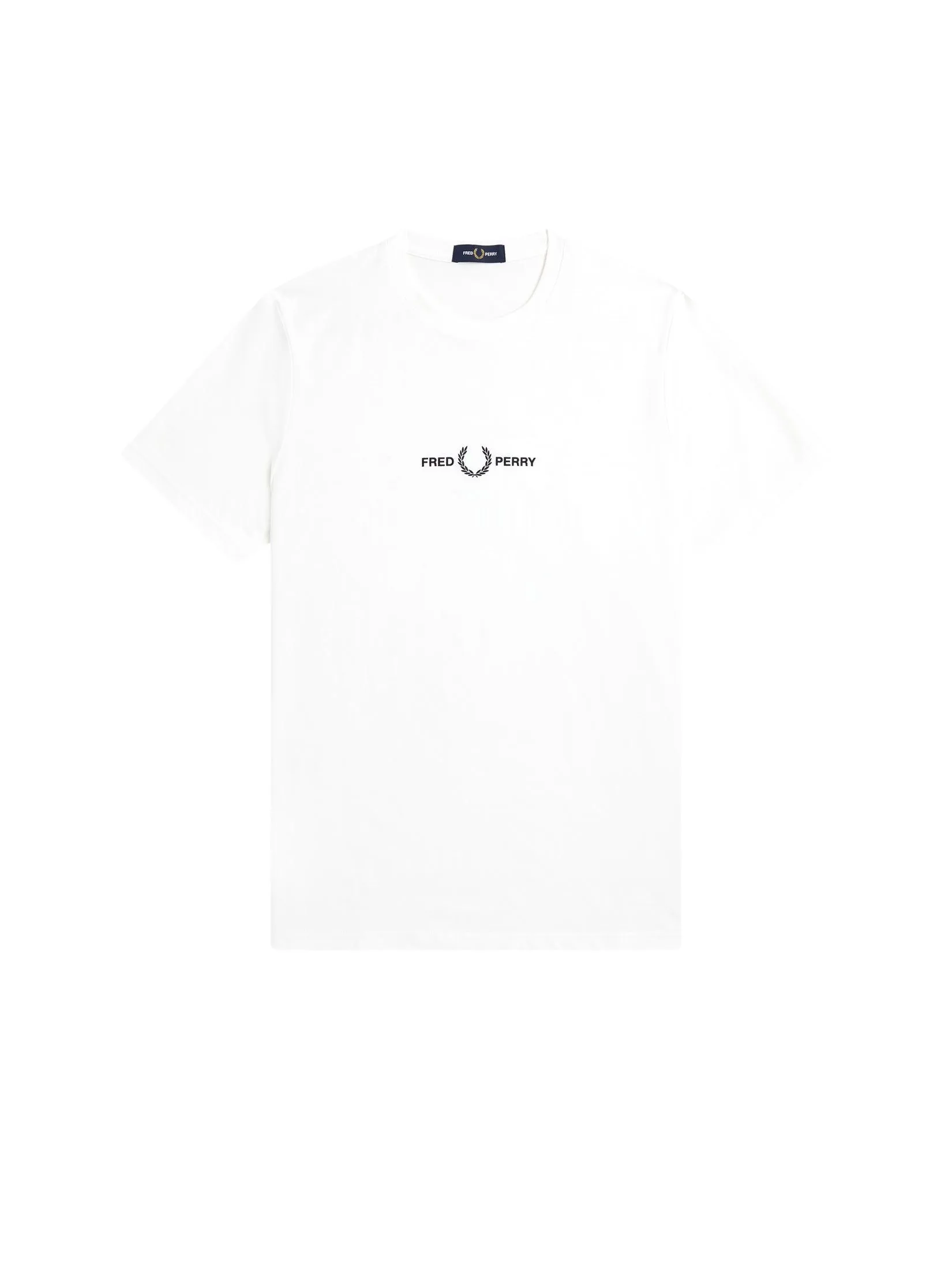 FRED PERRY Men EMBROIDEREDT-SHIRT White