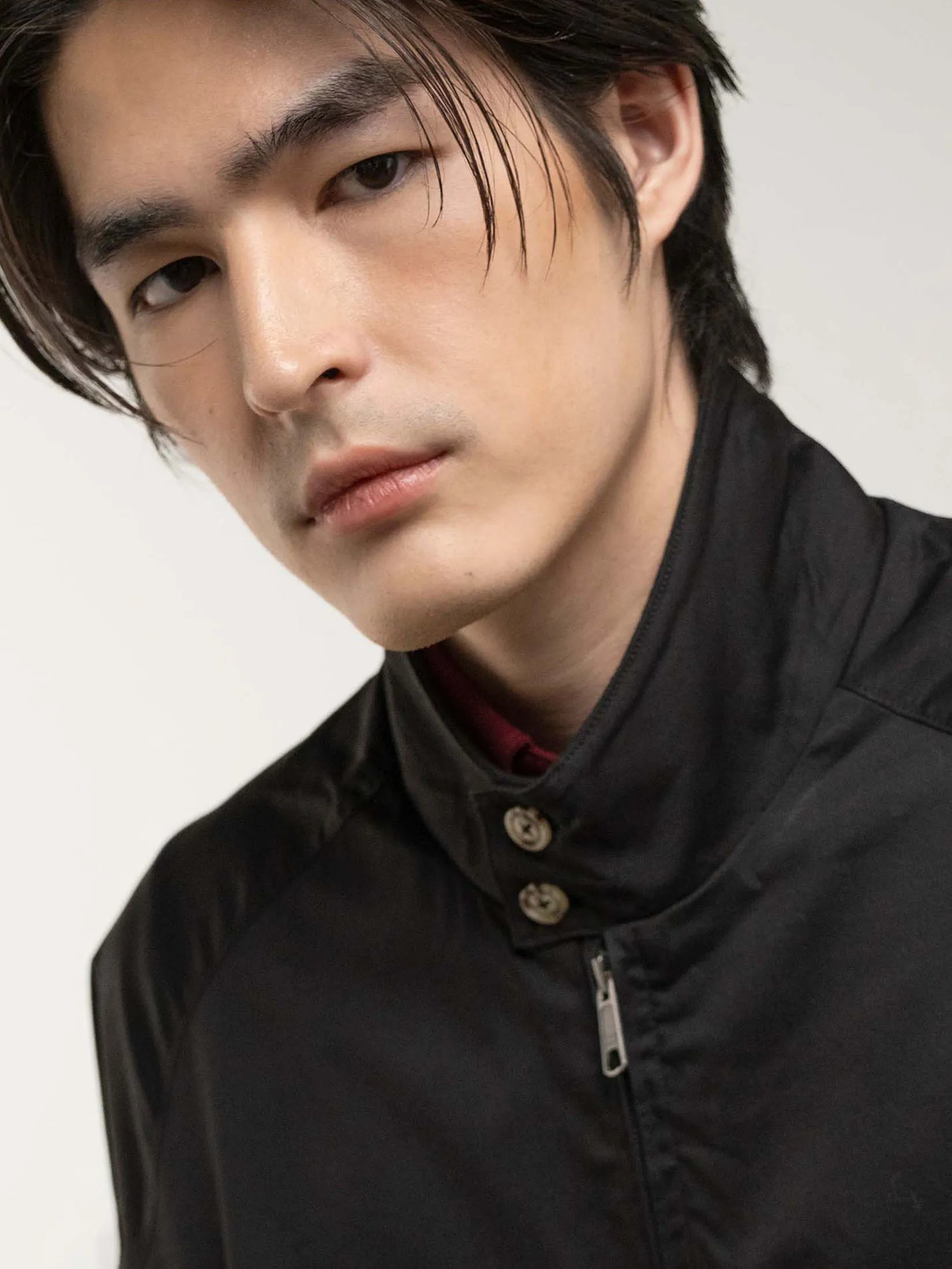 ERA-WON Harrington Jacket – Regular Fit in Black