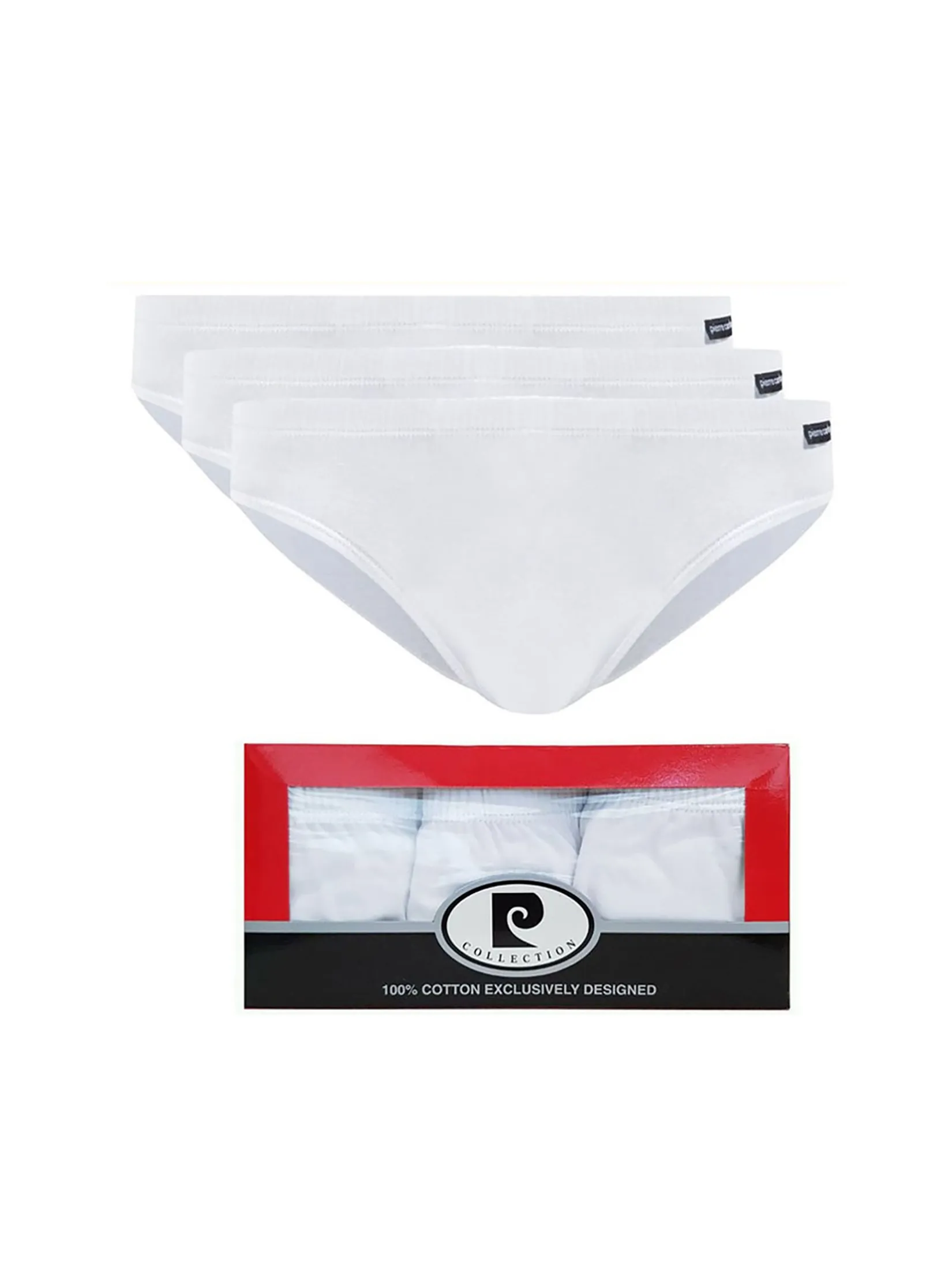 PIERRE CARDIN Men Underwear Classic Soft Design (PACK3) White