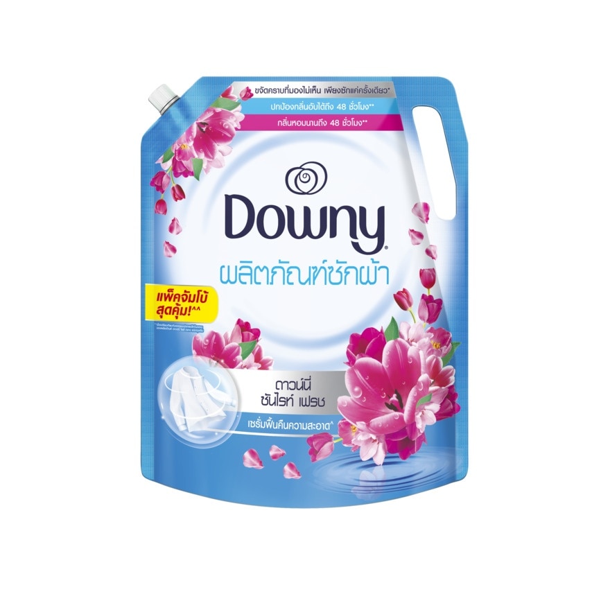 Downy Liquid Concentrate Detergent Sunrise Fresh Clean Refill 1800 Ml. - Blue