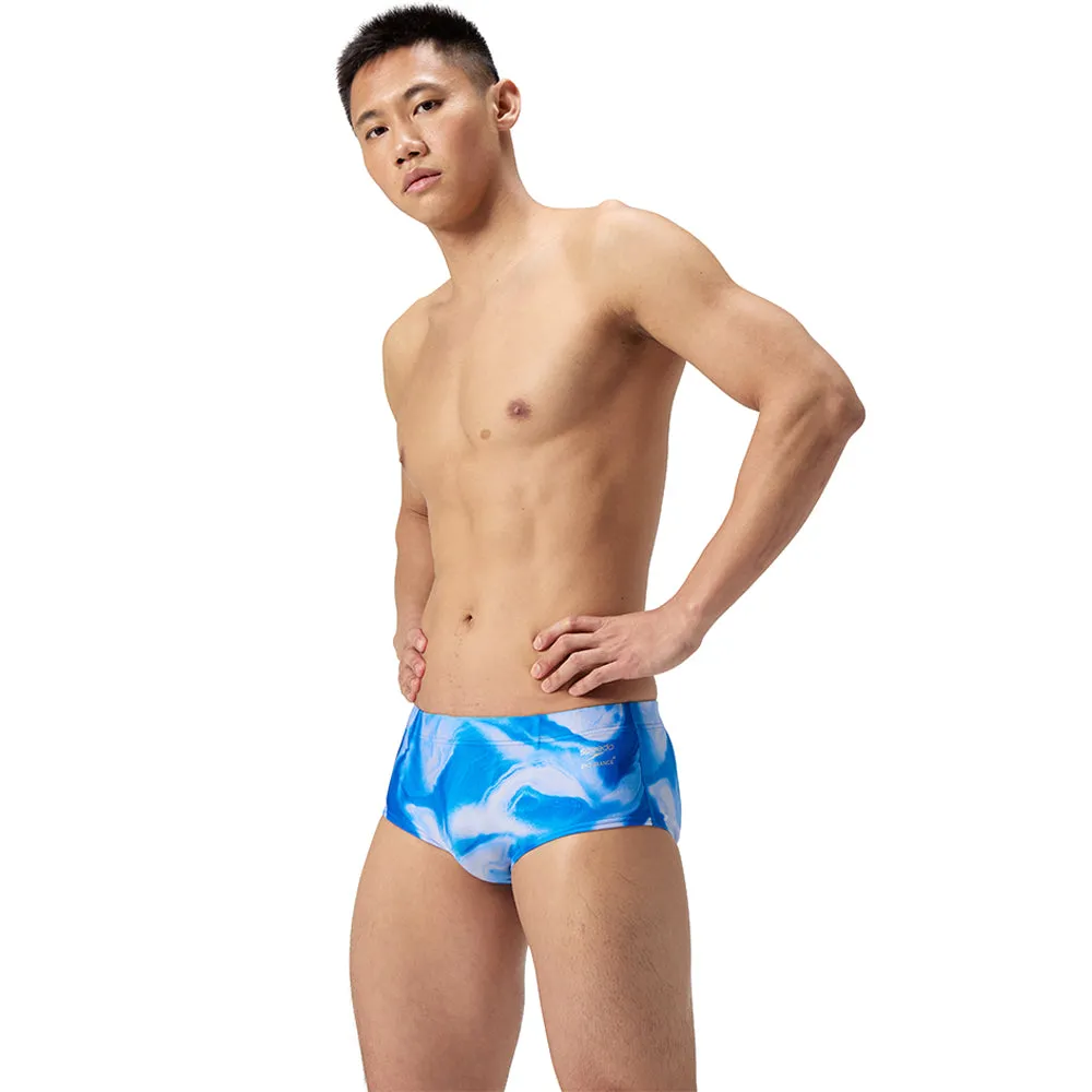 SPEEDO Club Training Printed 13.5cm Brief Men Swim Shorts Blue - SP111SP145ENTH