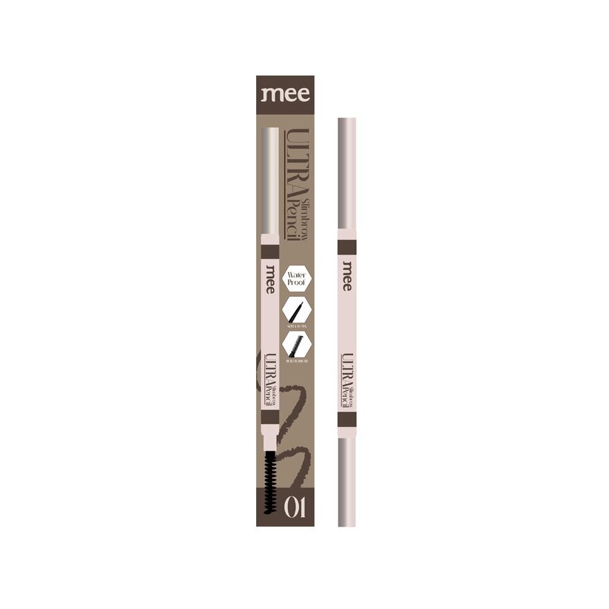Mee Ultra Slimbrow Pencil 0.06g. 01 Dark Brown