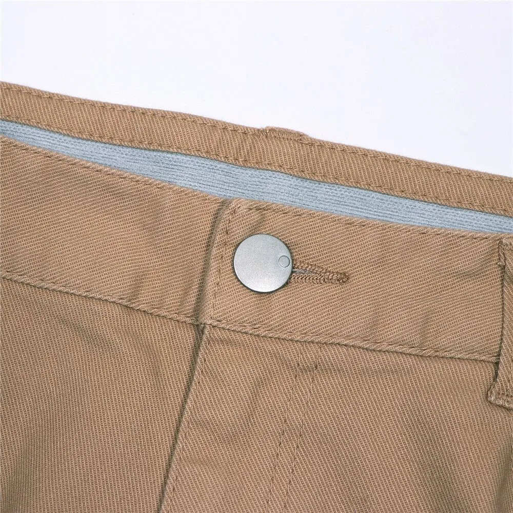 GIORDANO Khaki Women's 180 Degree Mid Rise Slim Taper Pants