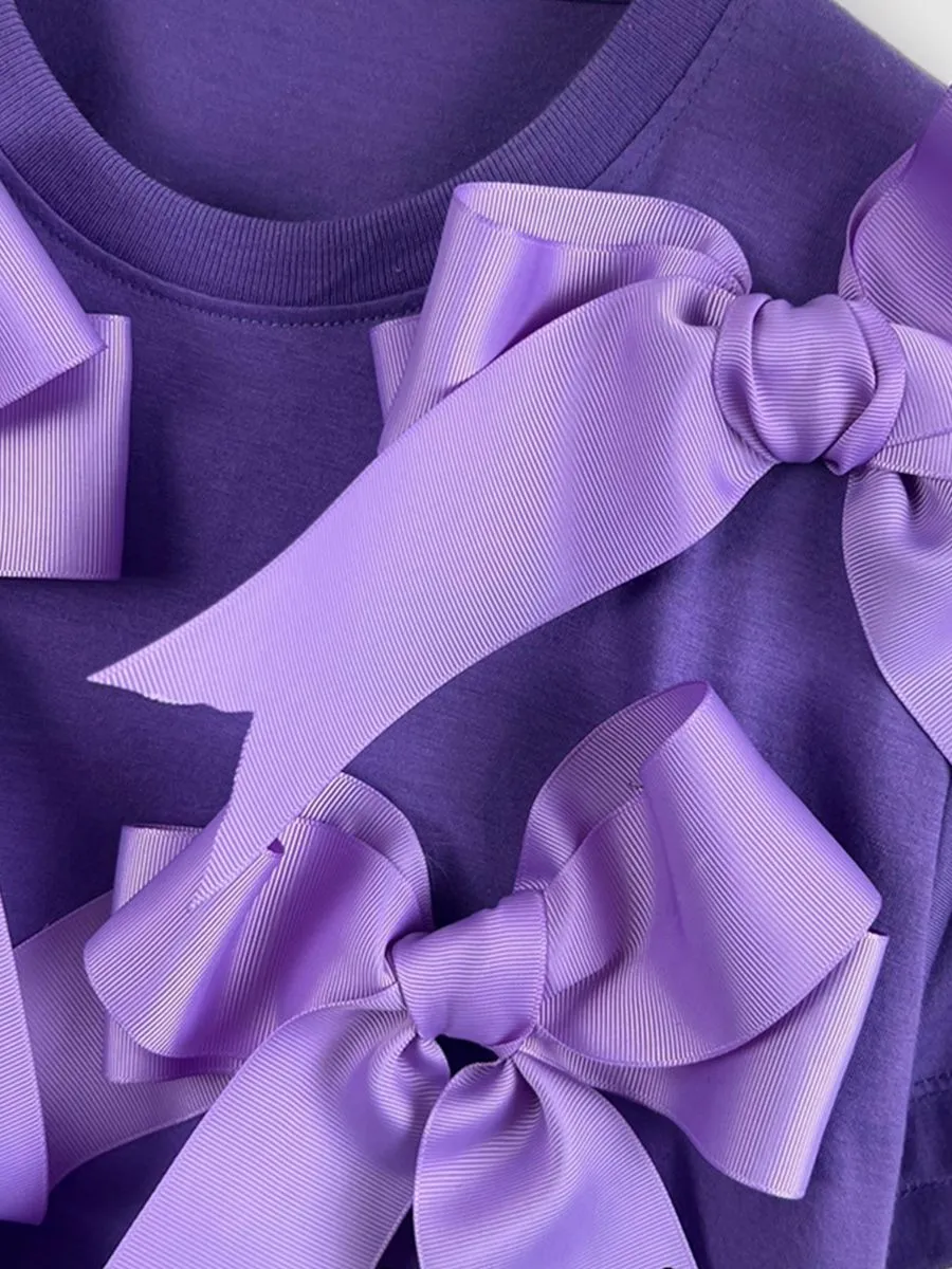 ICONIC WOMAN PURPLE RIBBIN PEPPY T-SHIRT