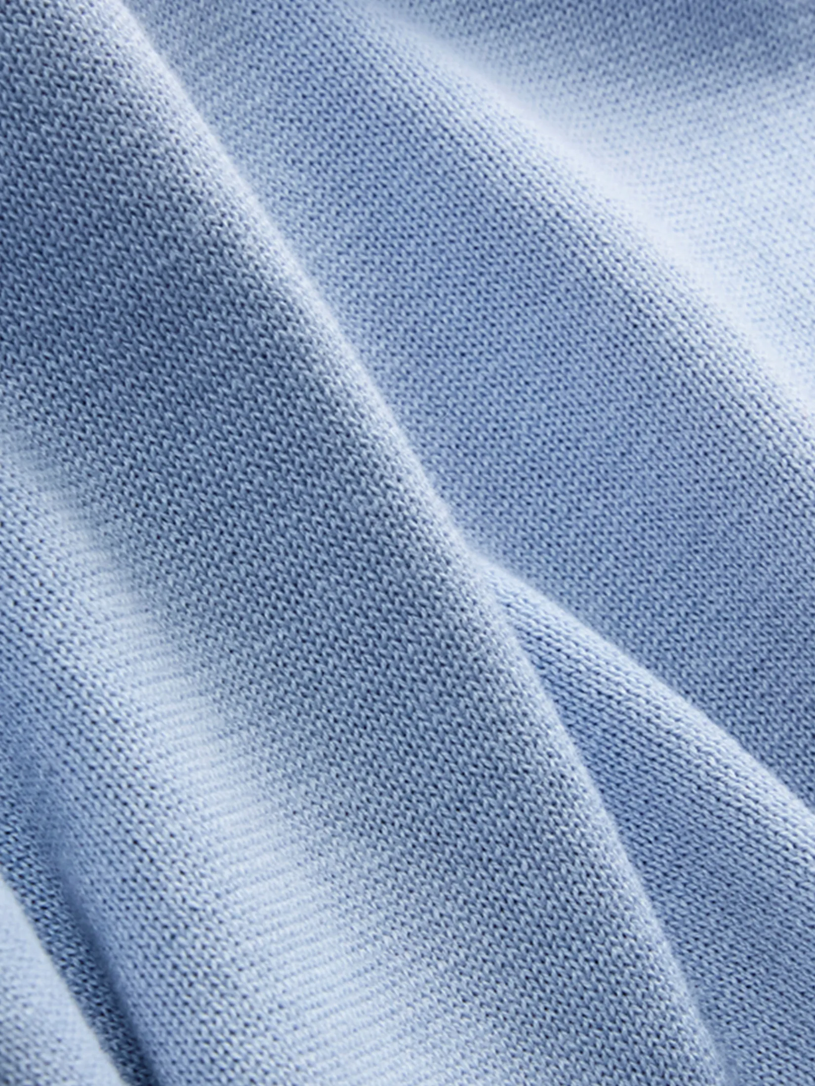 GIORDANO Men's Online Exclusive Soft Knit Polo Pullover Sweater (Korea) Sky blue