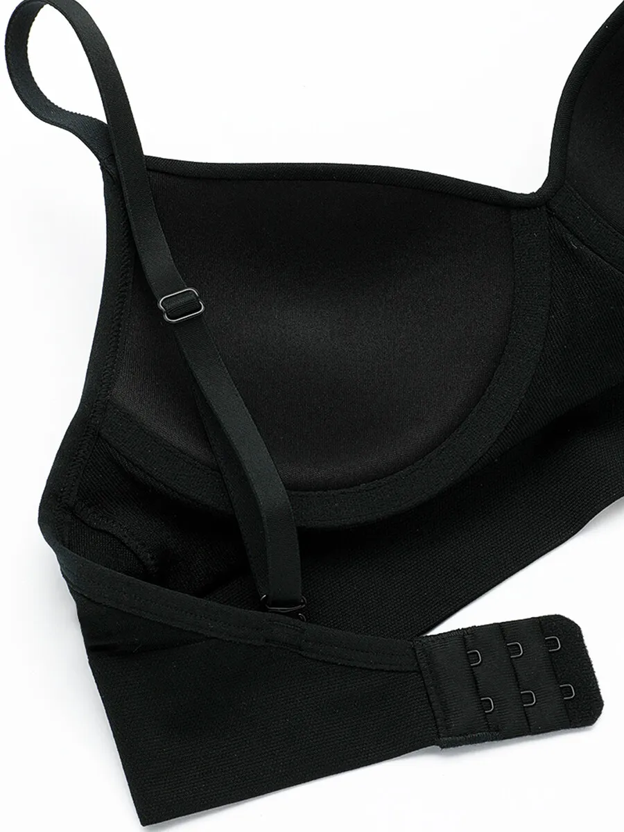 SABINA Women Bra Wireless Maggie Mae Soft and Cozy  - Black Coffee