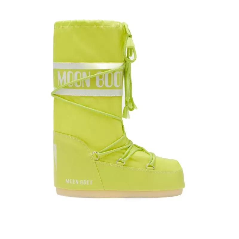 MOON BOOT ICON NYLON IN CYBER LIME