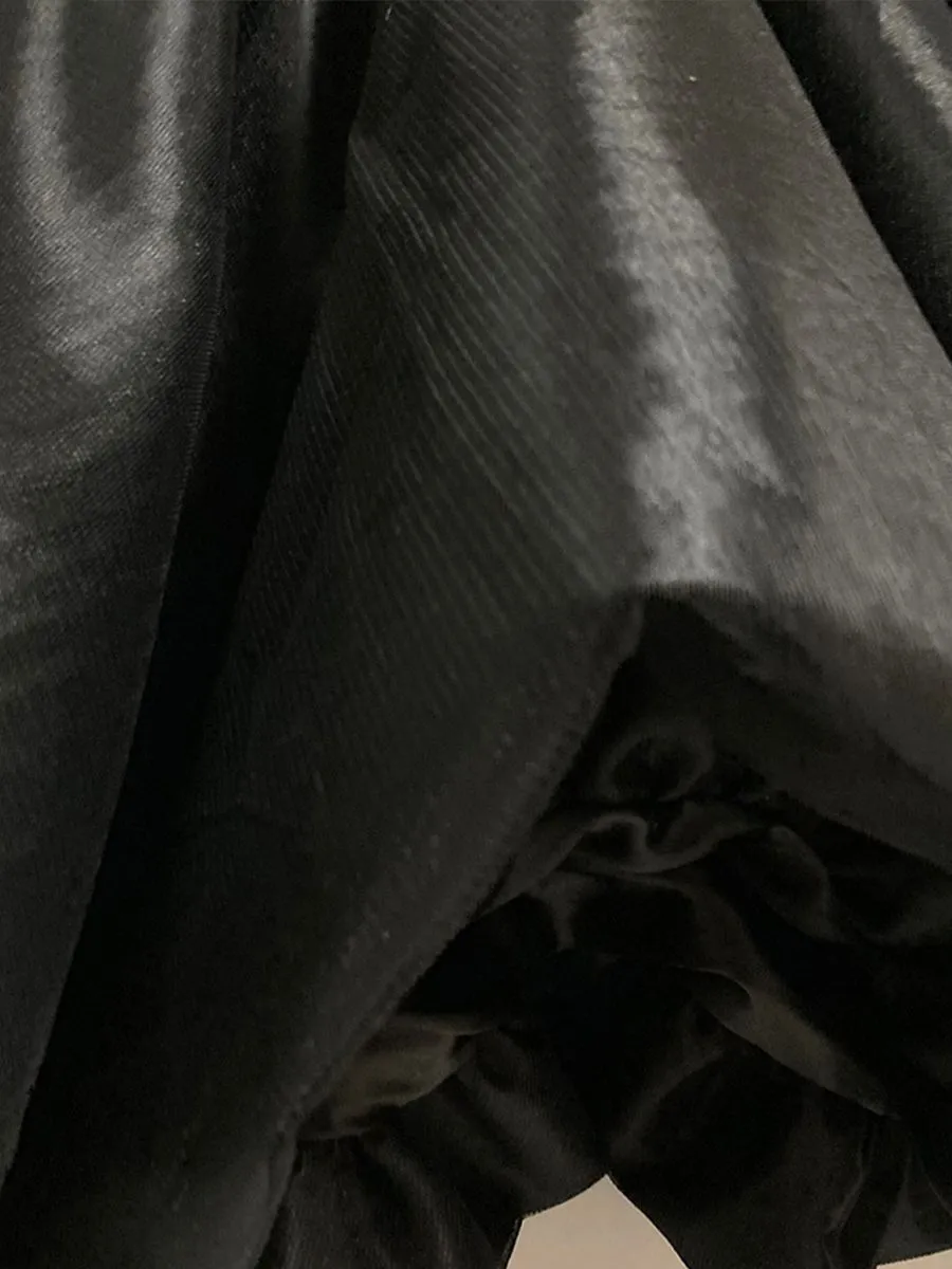 ICONIC WOMAN BLACK BALLOON MINI SKIRT