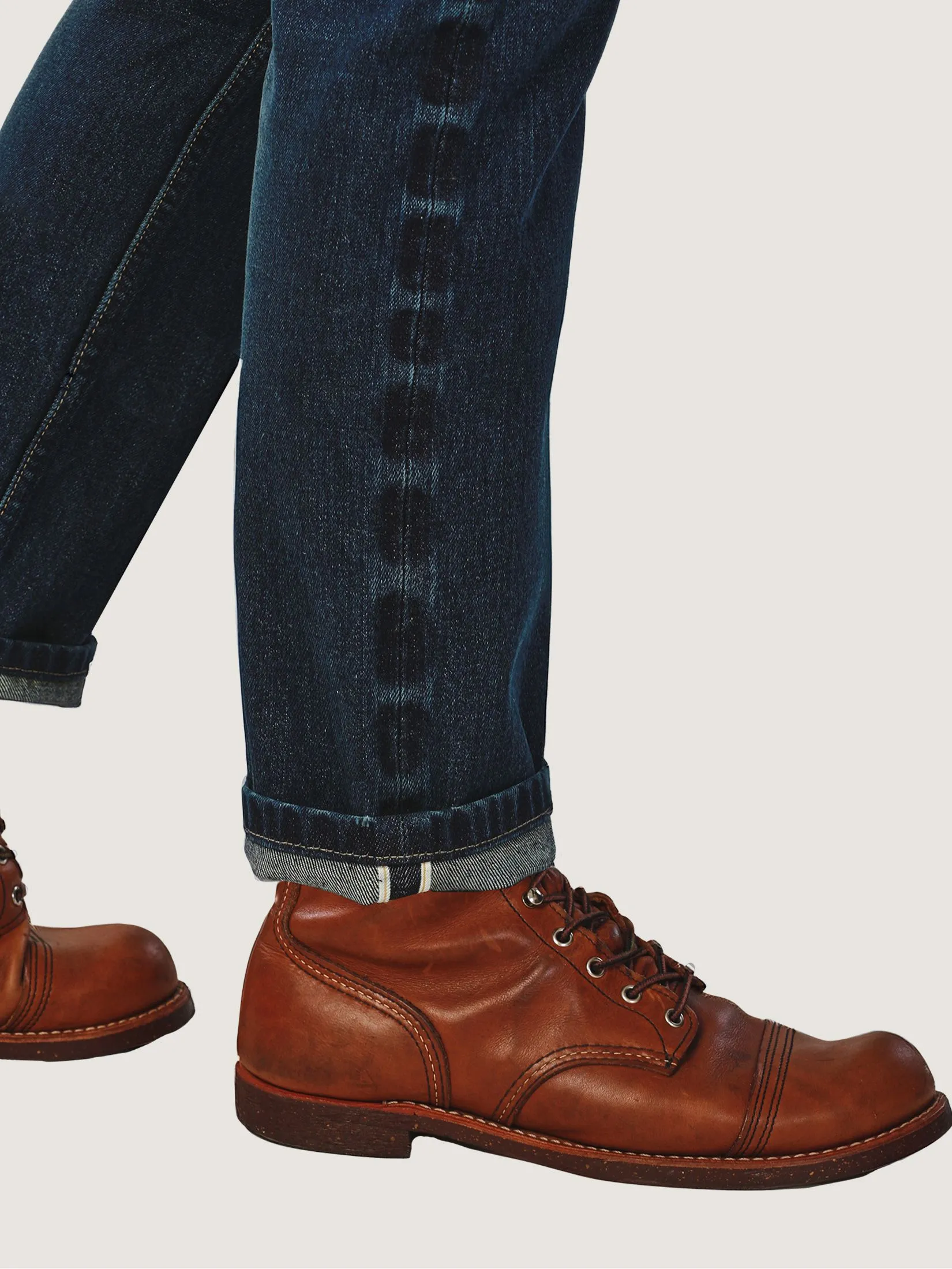 WRANGLER Men's Jeans (Gold Selvedge) Everyday with Wrangler Collection Mid 13MWZ Fit Dark Indigo