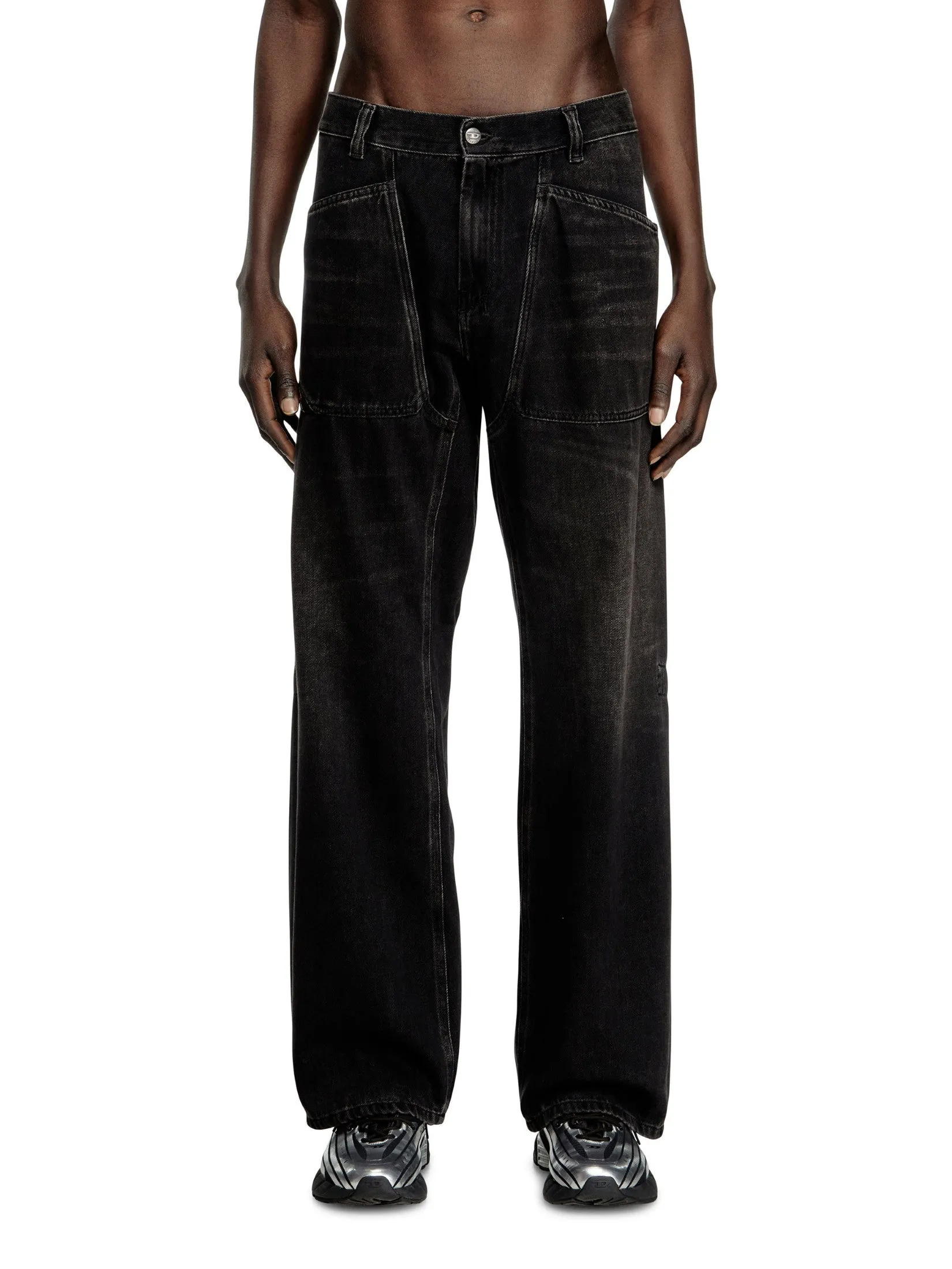 DIESEL Men Jeans Pants D-ZETA L.30 TROUSERS Black