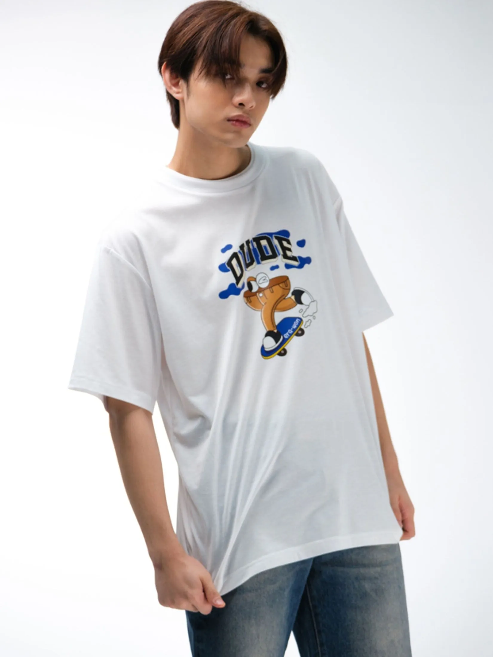 ERA-WON Oversized T-Shirt Art Toy Collection Black