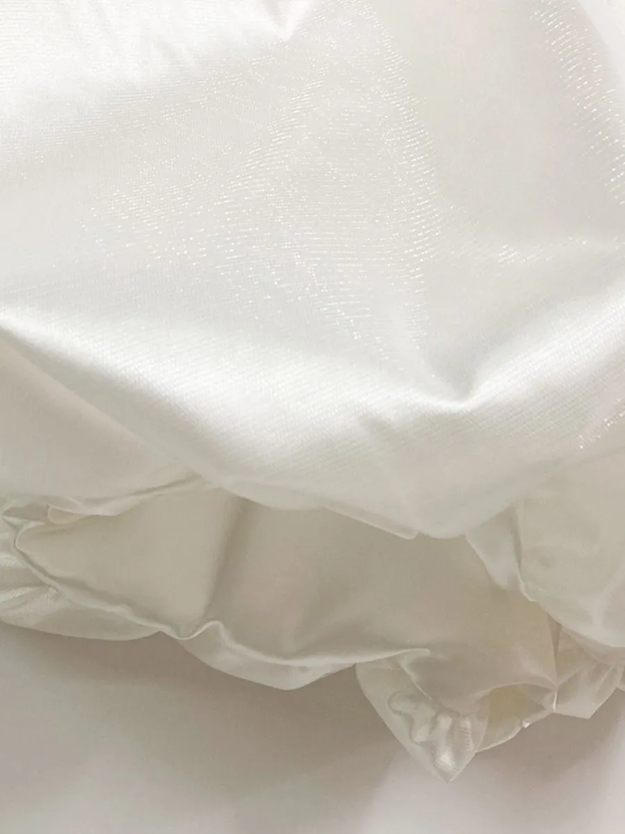 ICONIC WOMAN WHITE BALLOON MINI SKIRT