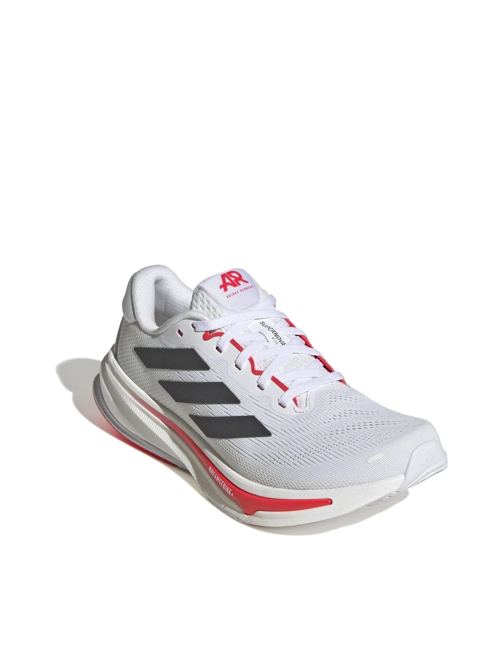 ADIDAS Women Running Shoes Supernova Rise 2 JQ4793 Cloud White / Night Metallic / Lucid Red